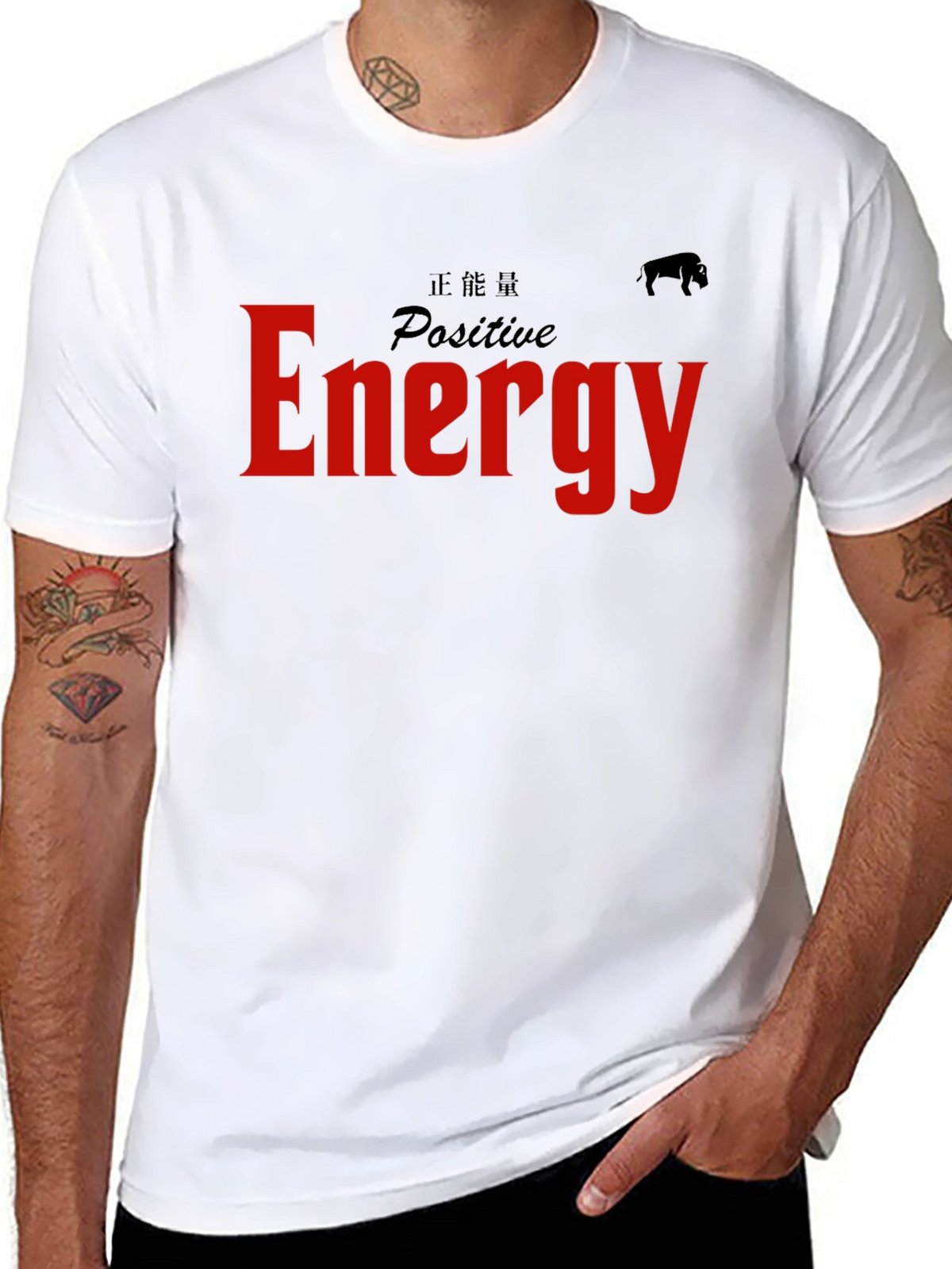 Positive Energy Graphic Tee - Black