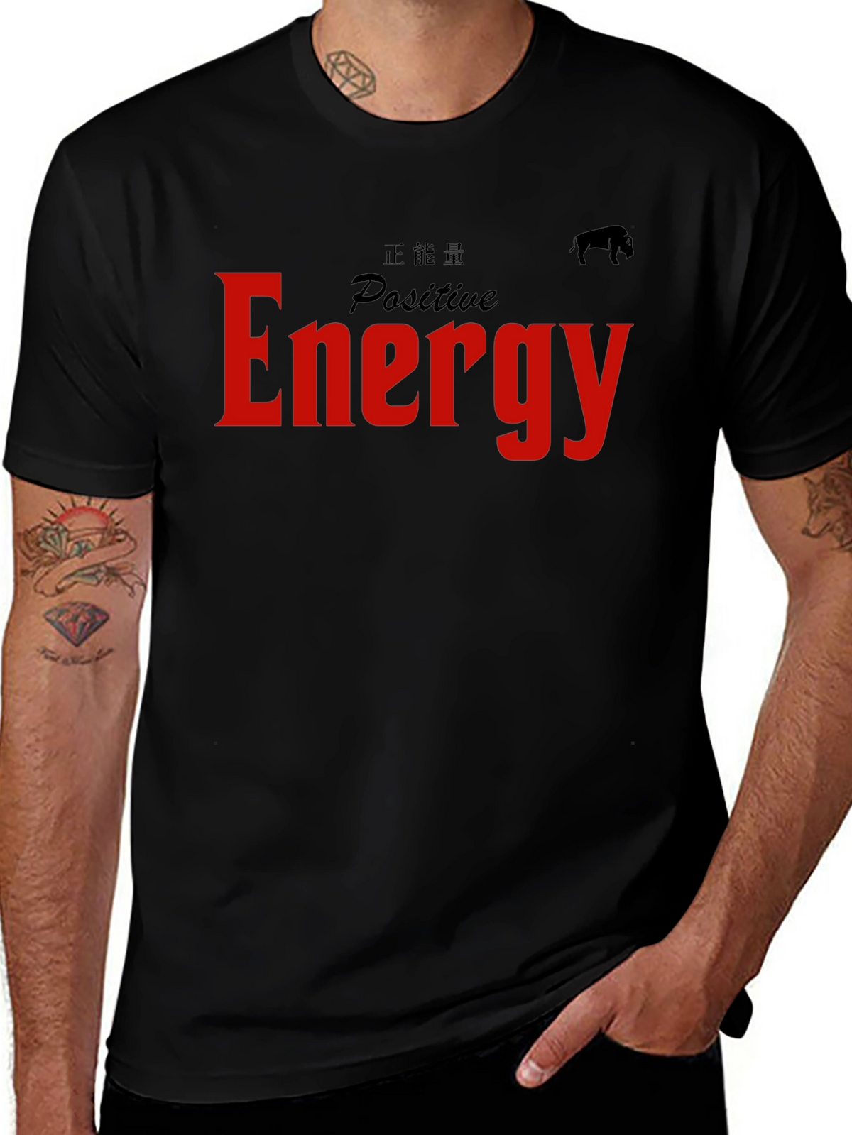 Positive Energy Graphic Tee - Black