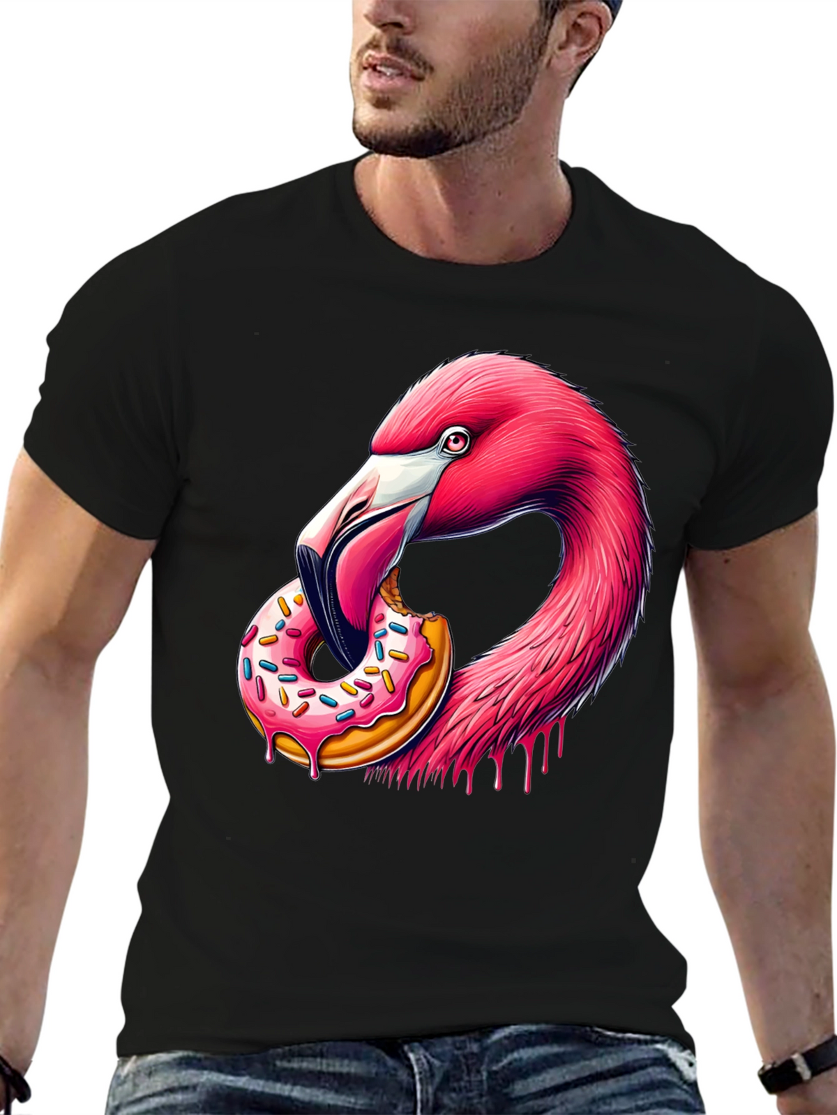 Flamingo Donut Graphic Tee