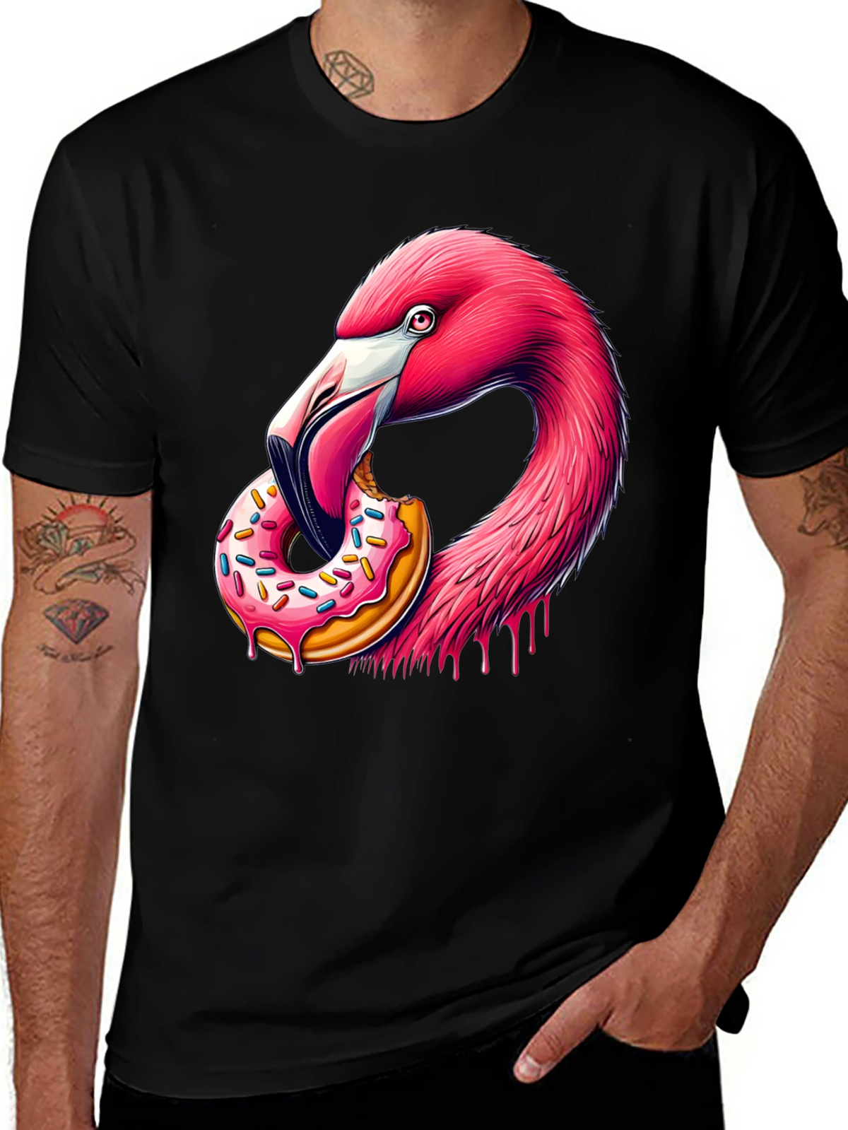 Flamingo Donut Graphic Tee