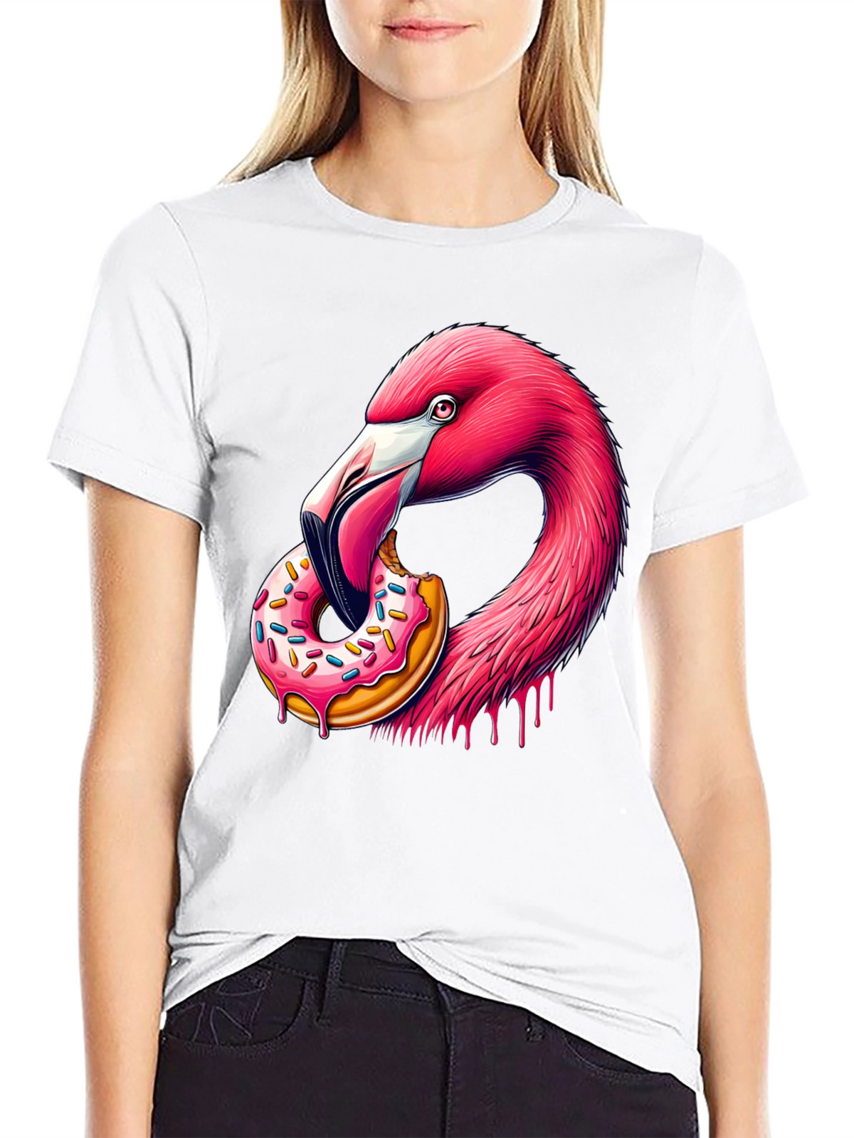 Flamingo Donut Graphic Tee