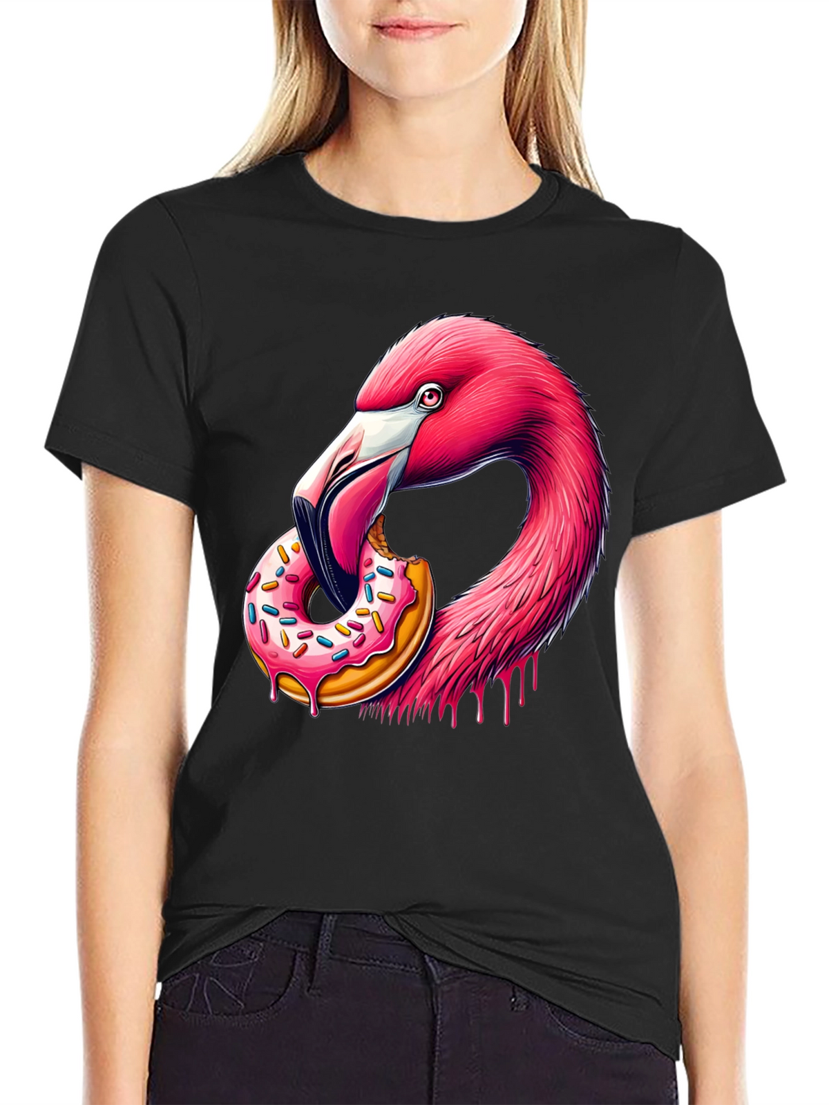 Flamingo Donut Graphic Tee