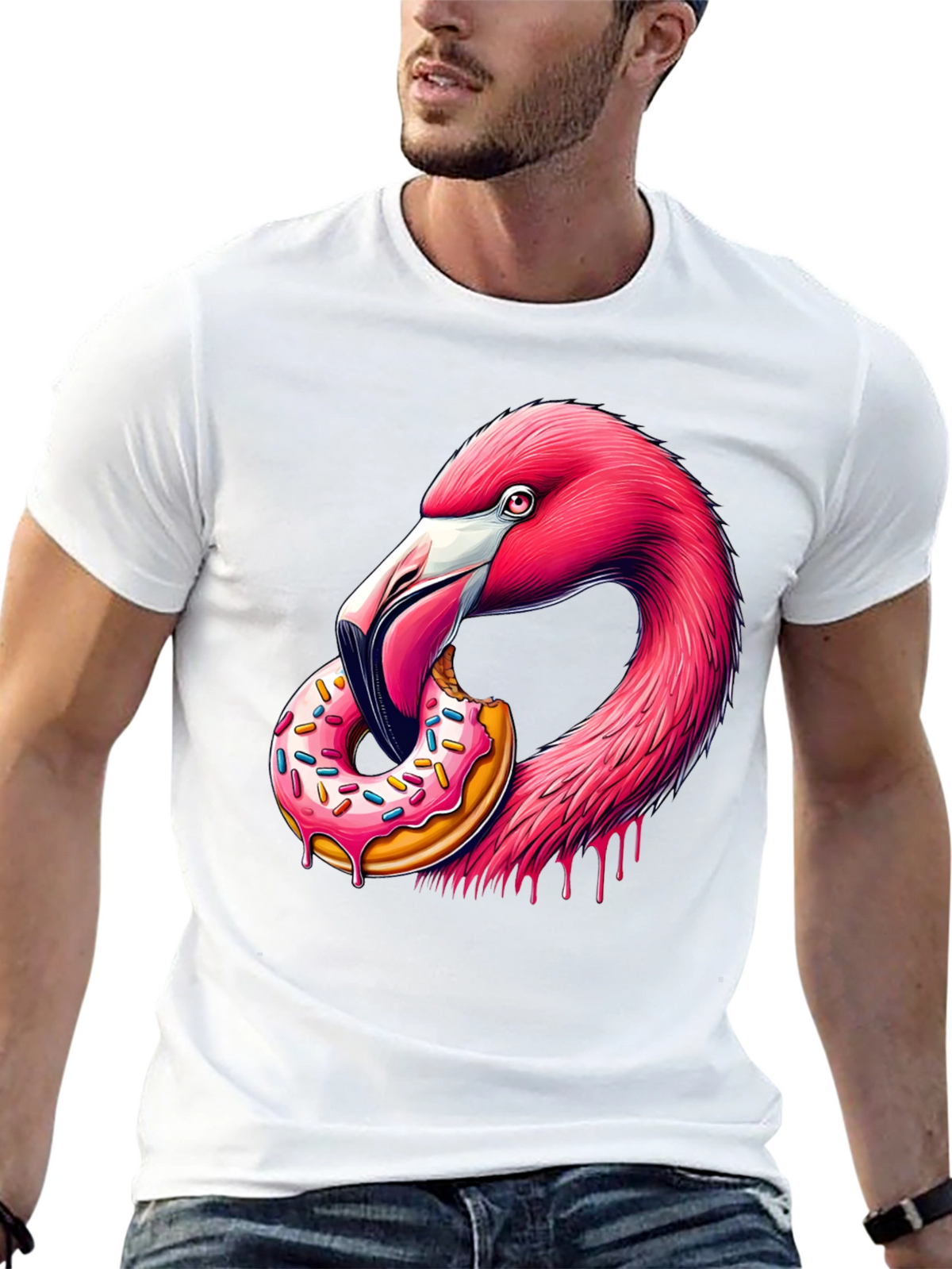 Flamingo Donut Graphic Tee