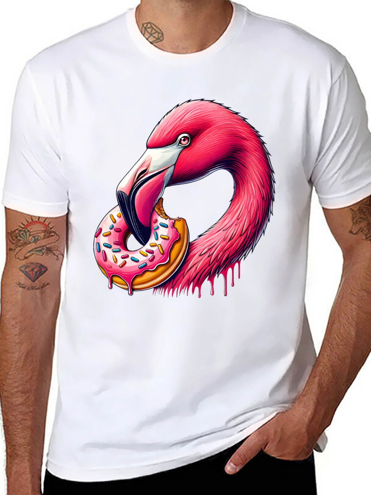 Flamingo Donut Graphic Tee