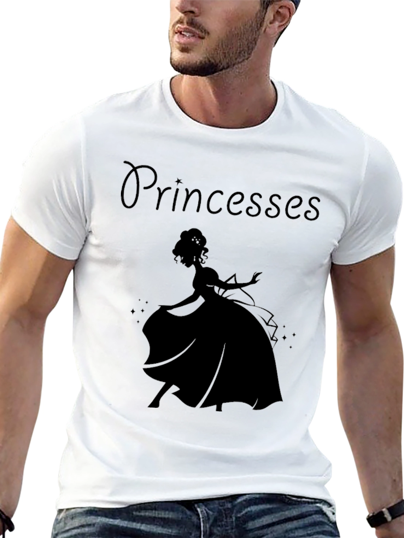 Princess Silhouette Graphic Tee - Classic Black