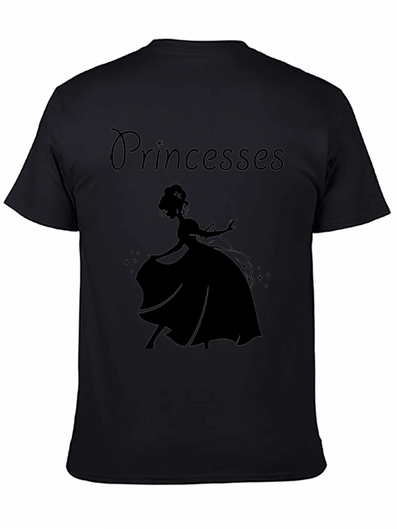 Princess Silhouette Graphic Tee - Classic Black