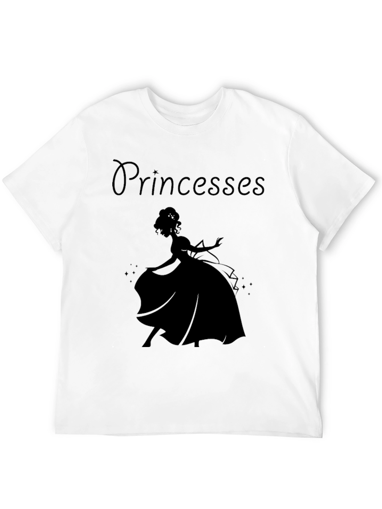 Princess Silhouette Graphic Tee - Classic Black