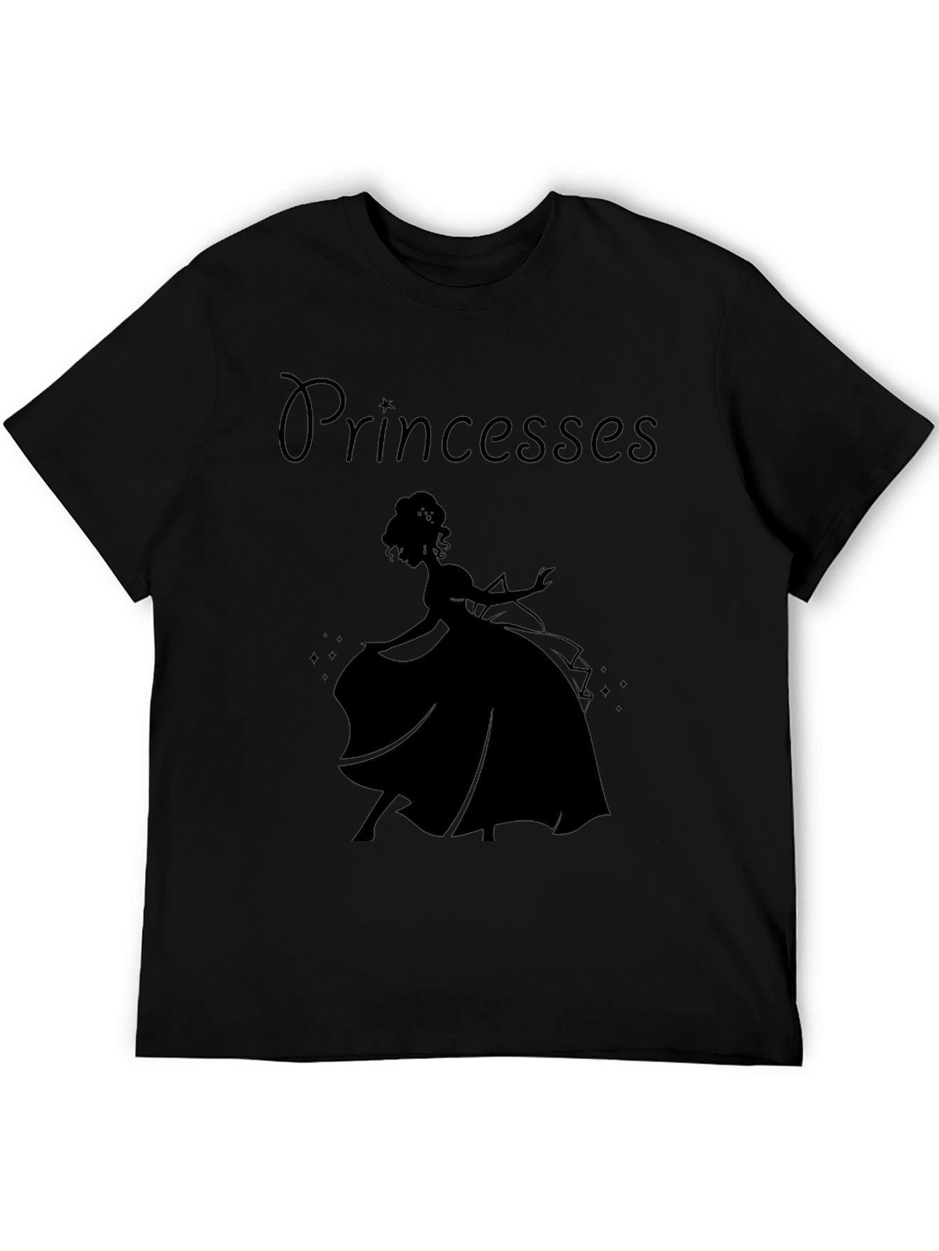 Princess Silhouette Graphic Tee - Classic Black