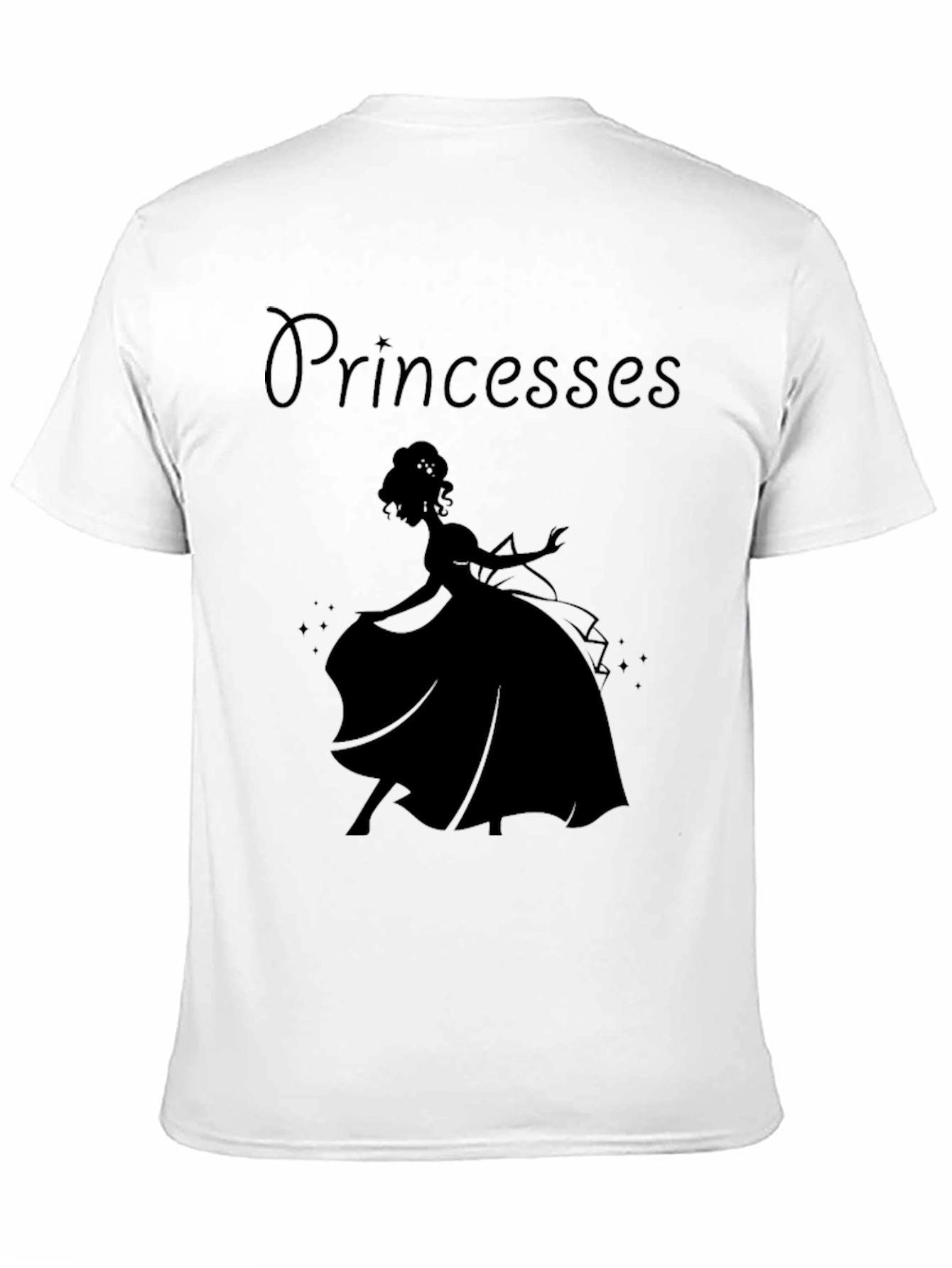Princess Silhouette Graphic Tee - Classic Black