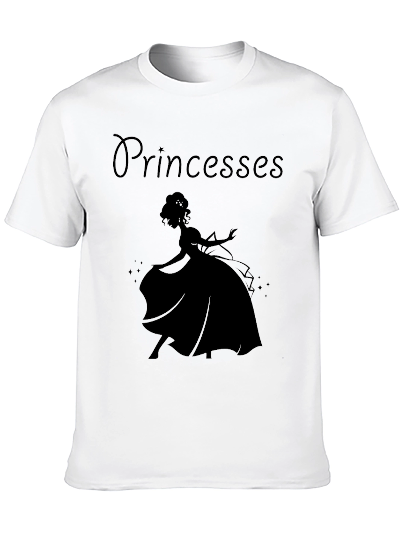 Princess Silhouette Graphic Tee - Classic Black