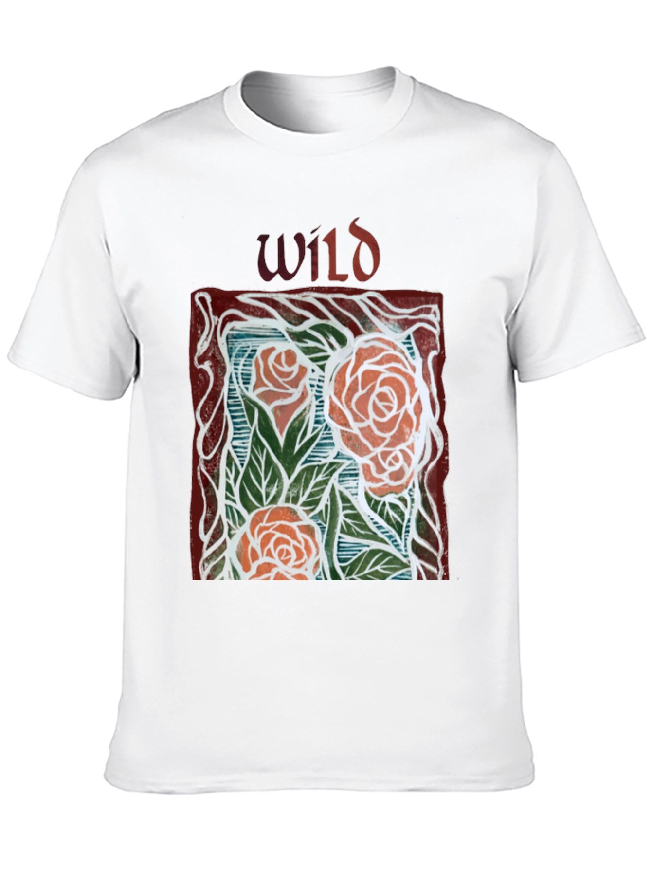 Wild Roses Graphic Tee - Unisex Black T-Shirt