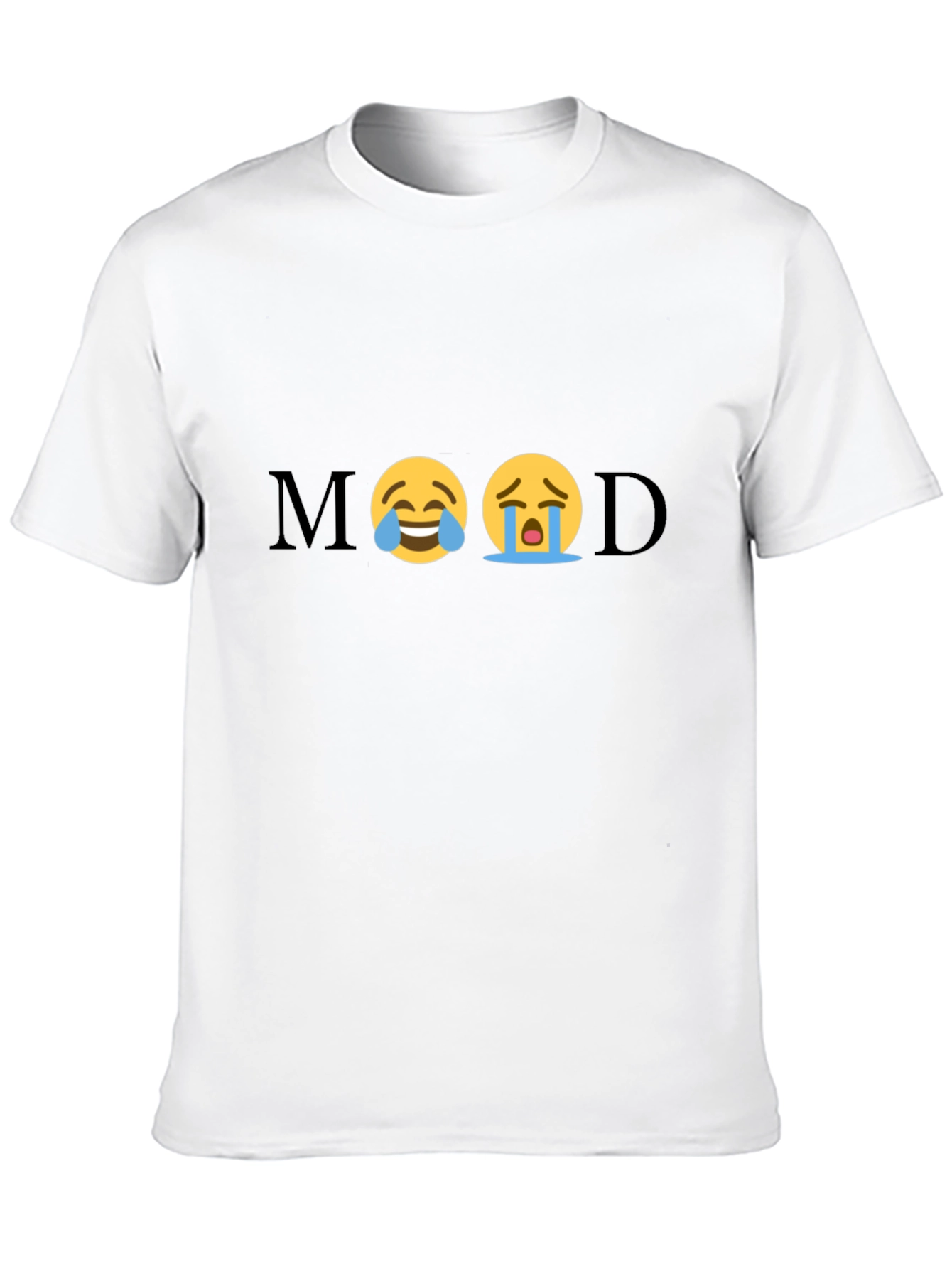 Mood Emoji Graphic Tee - Unisex Black T-Shirt