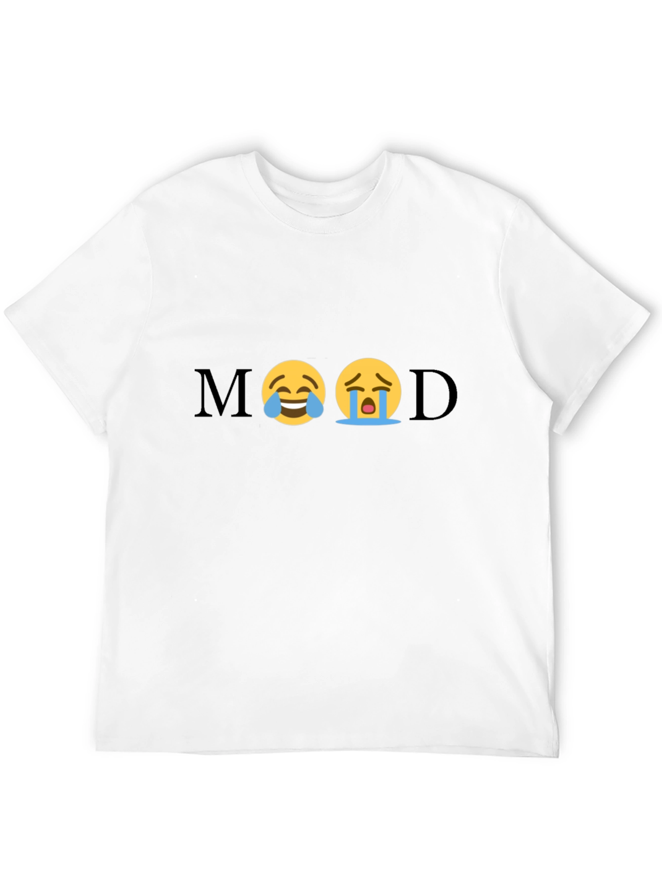 Mood Emoji Graphic Tee - Unisex Black T-Shirt