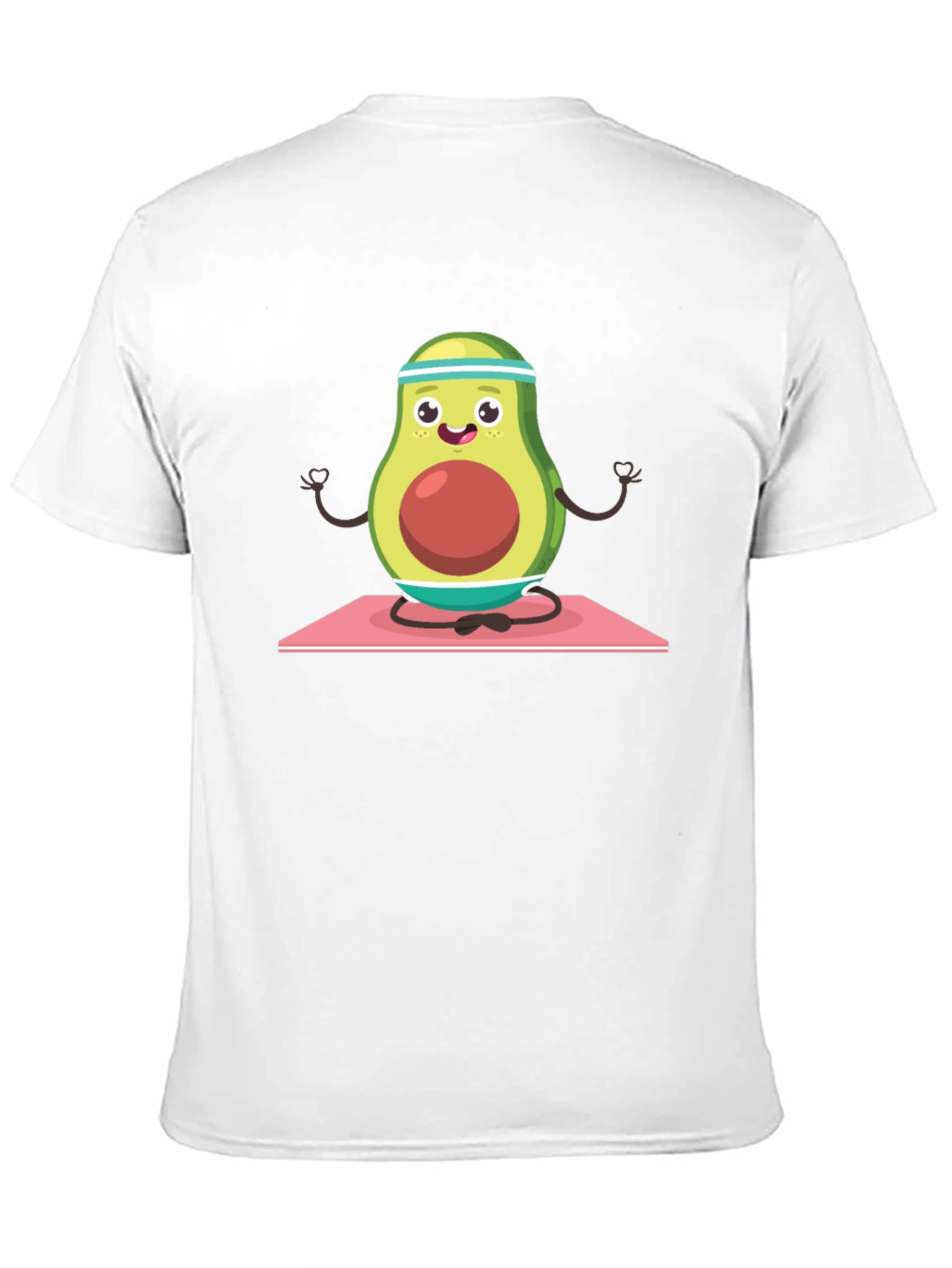 Yoga Avocado Mens T-Shirt - Meditating Fruit Tee