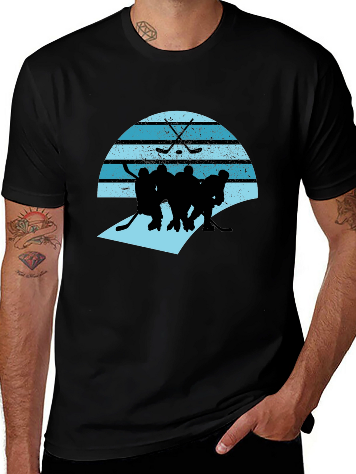 Hockey Team Graphic T-Shirt