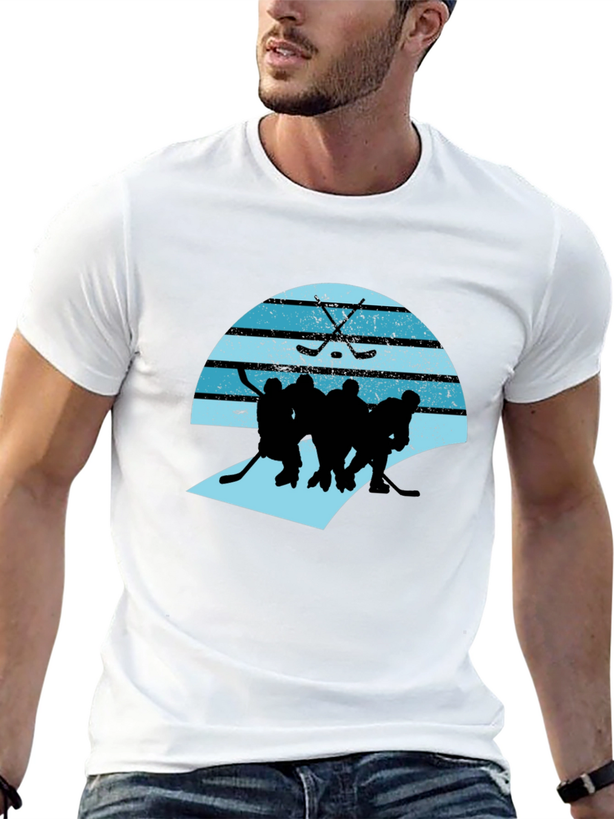 Hockey Team Graphic T-Shirt