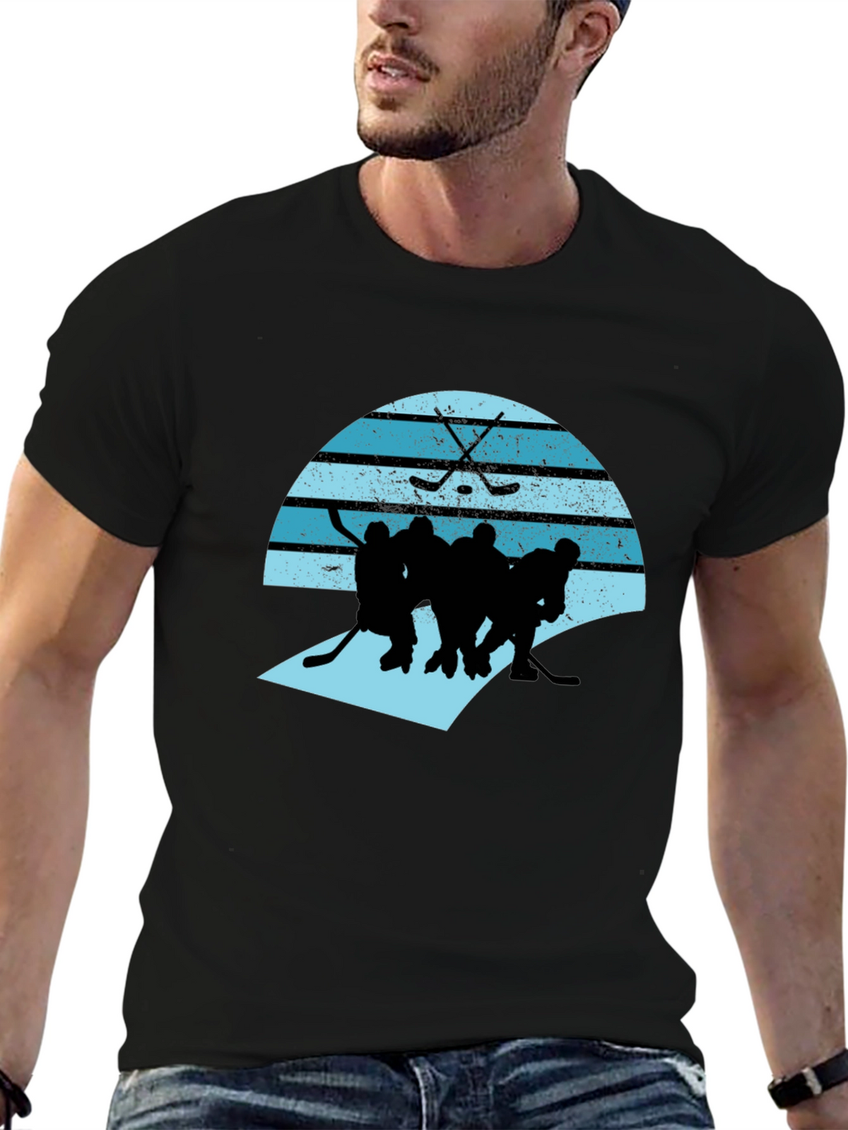 Hockey Team Graphic T-Shirt