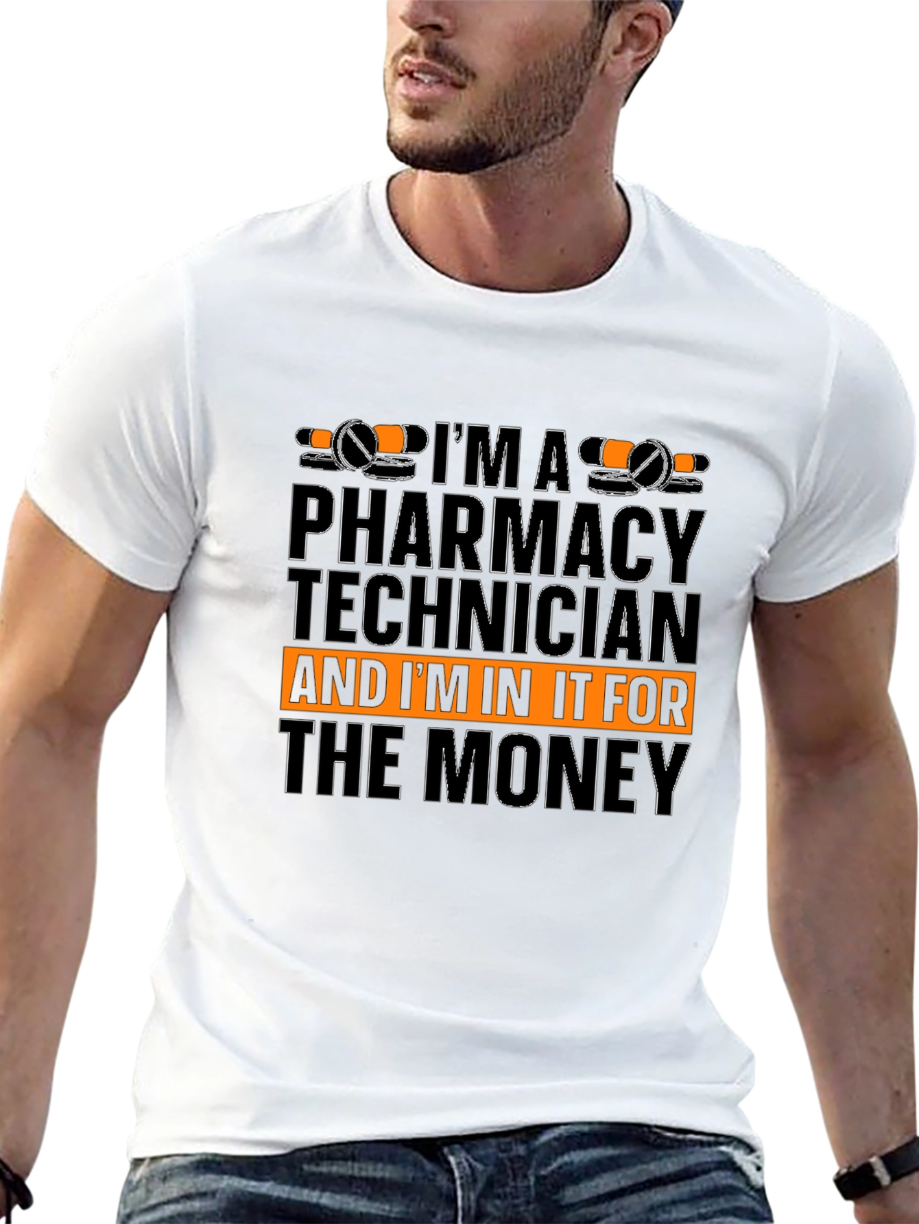 Pharmacy Technician T-Shirt Funny Money Graphic Tee