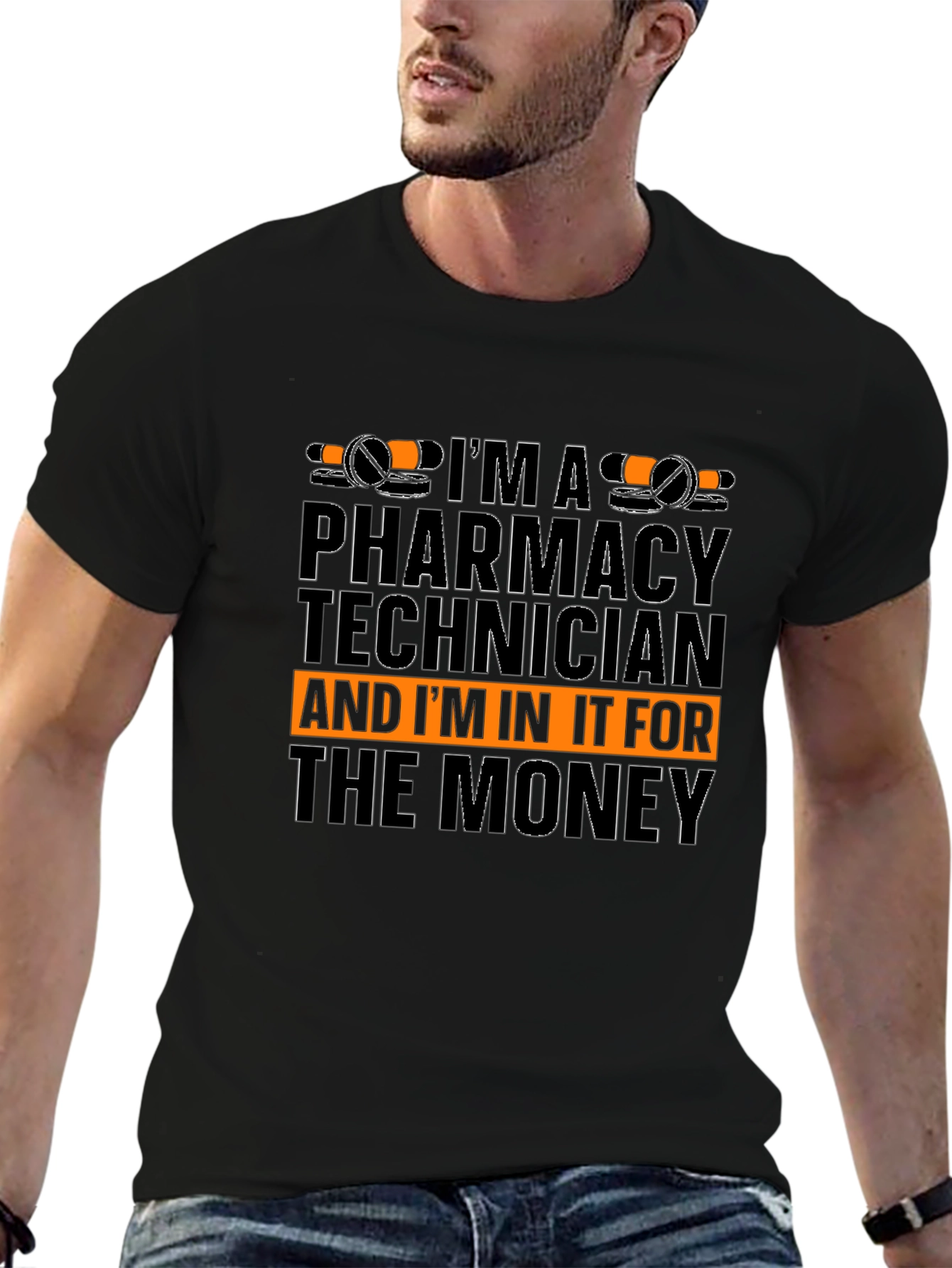 Pharmacy Technician T-Shirt Funny Money Graphic Tee