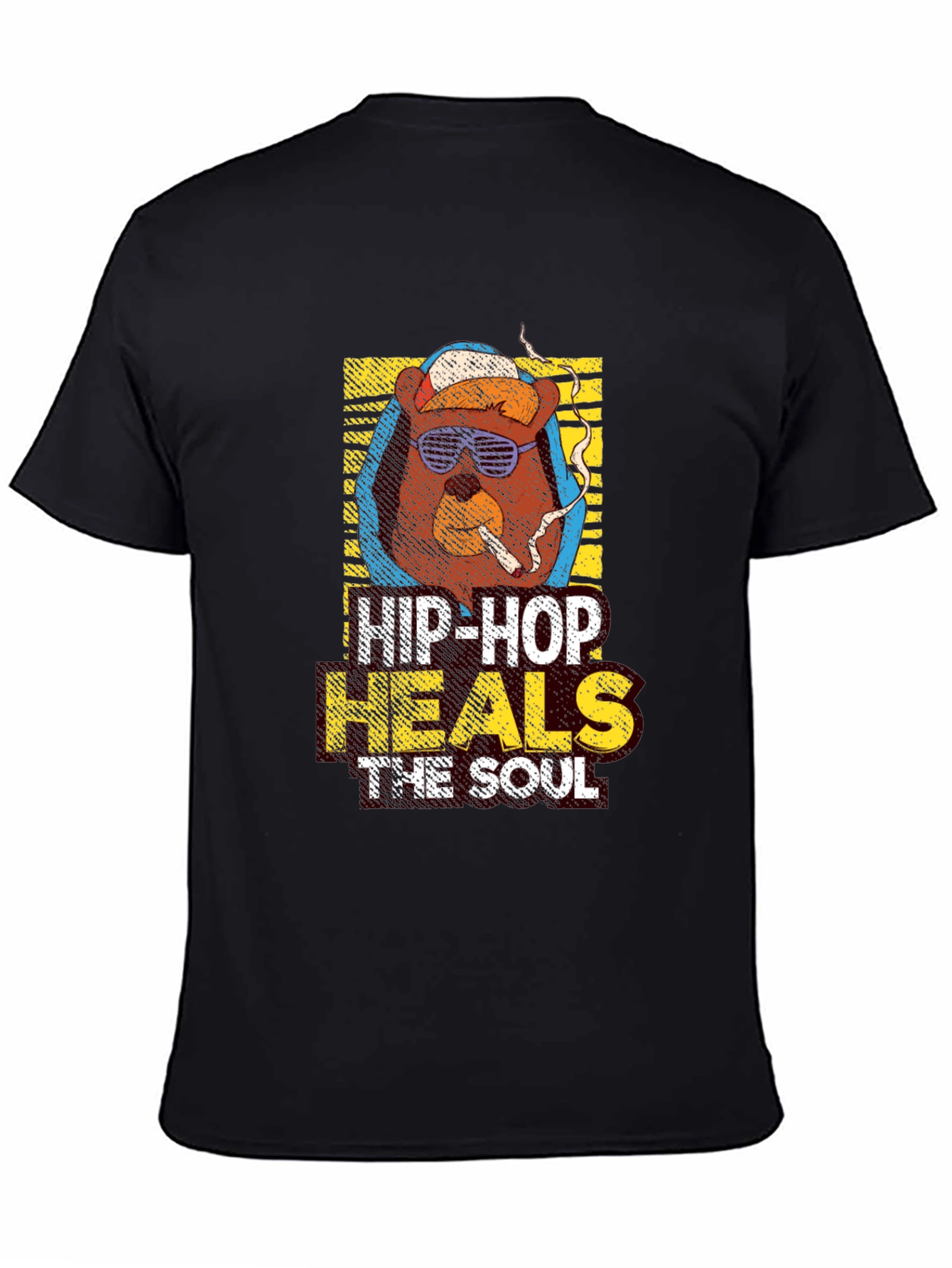 Hip-Hop Bear Graphic T-Shirt - Urban Style