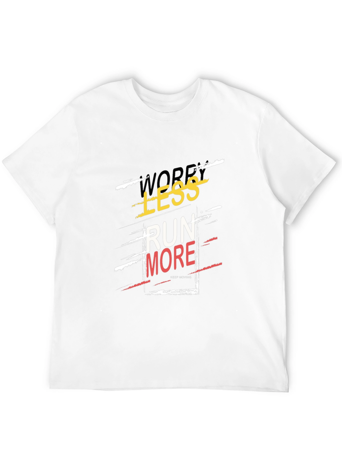 Run More Graphic Tee - Trendy Slogan T-Shirt