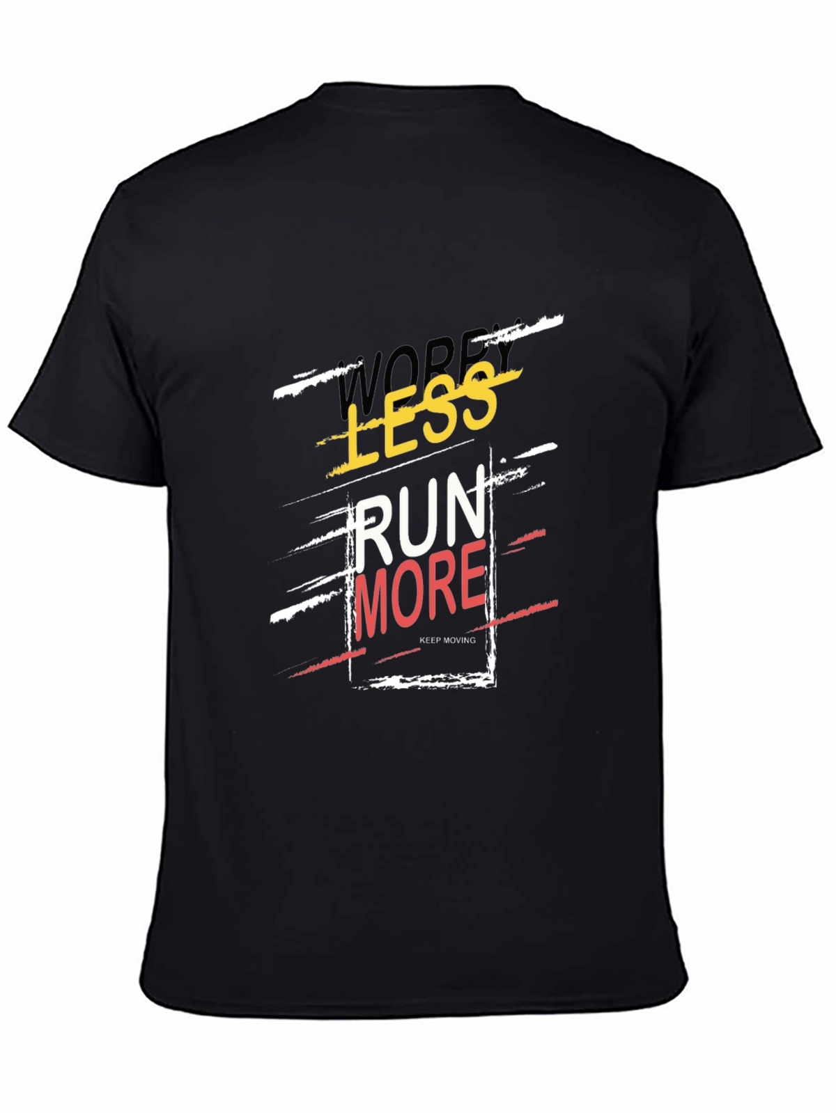 Run More Graphic Tee - Trendy Slogan T-Shirt