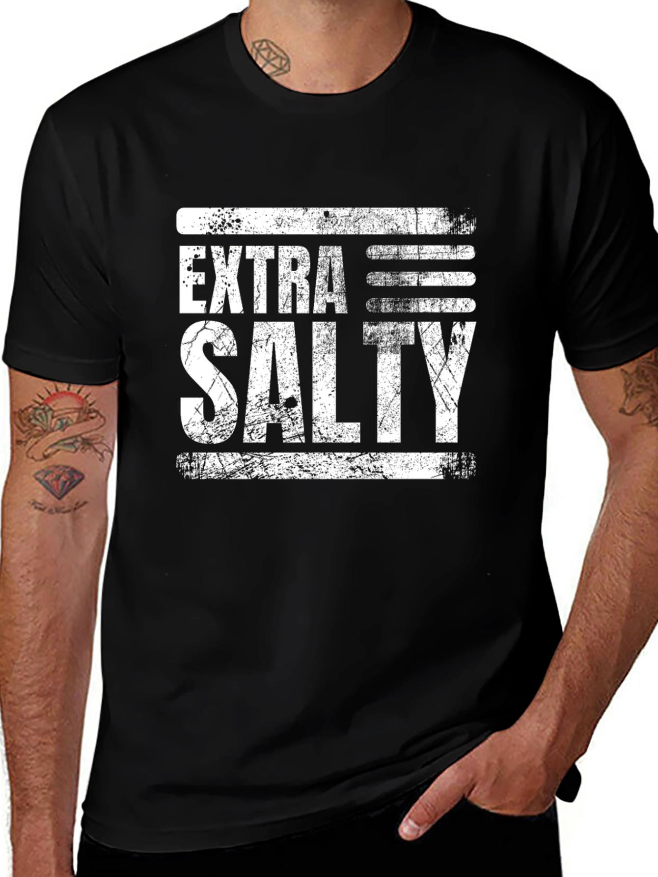 Extra Salty Graphic T-Shirt - Black