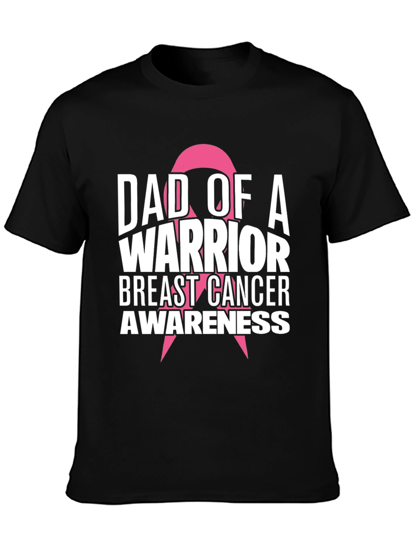 Dad of a Warrior Breast Cancer Awareness T-Shirt