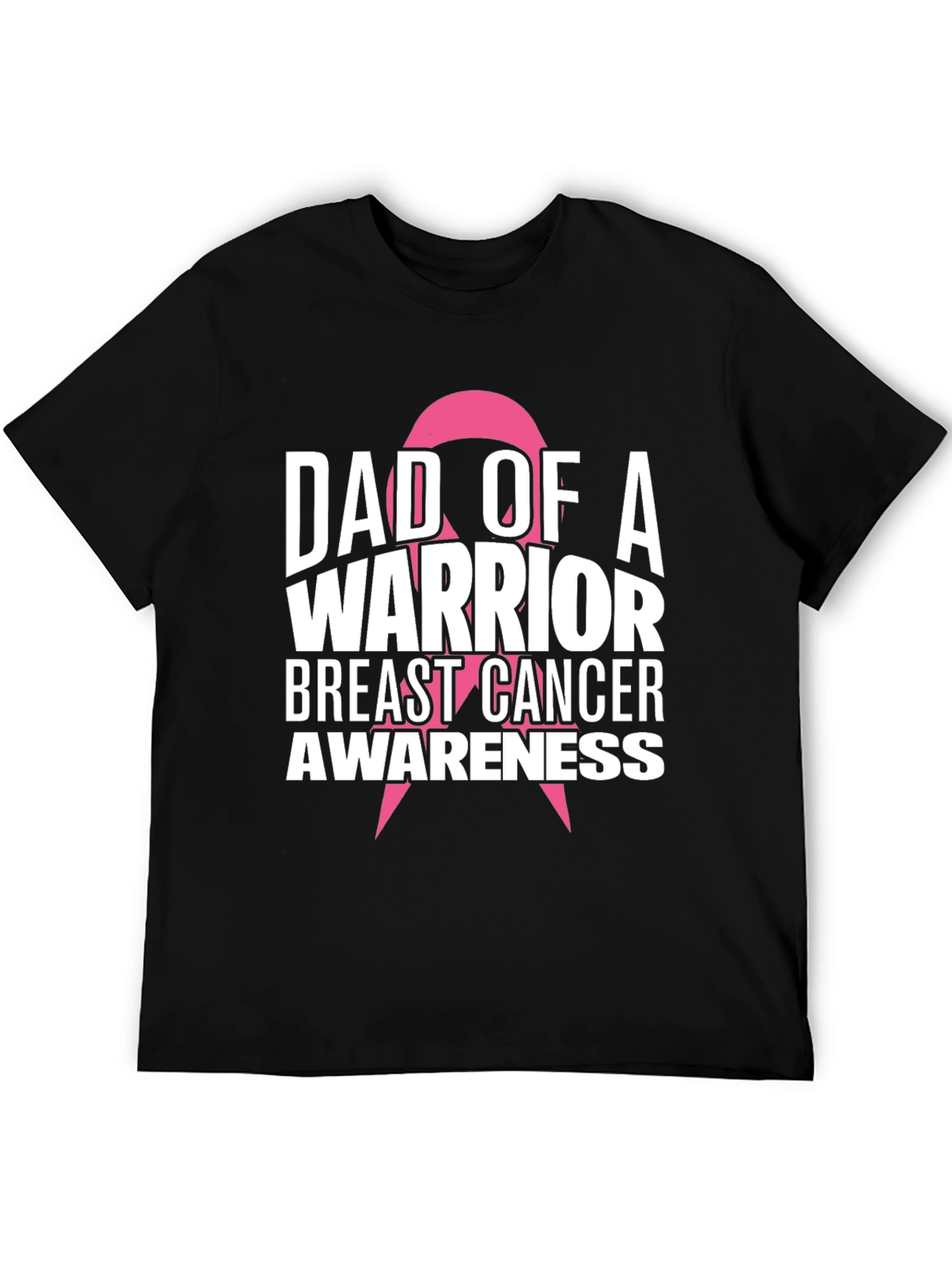 Dad of a Warrior Breast Cancer Awareness T-Shirt