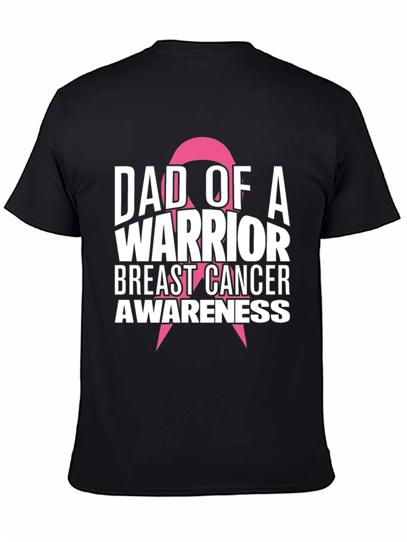 Dad of a Warrior Breast Cancer Awareness T-Shirt