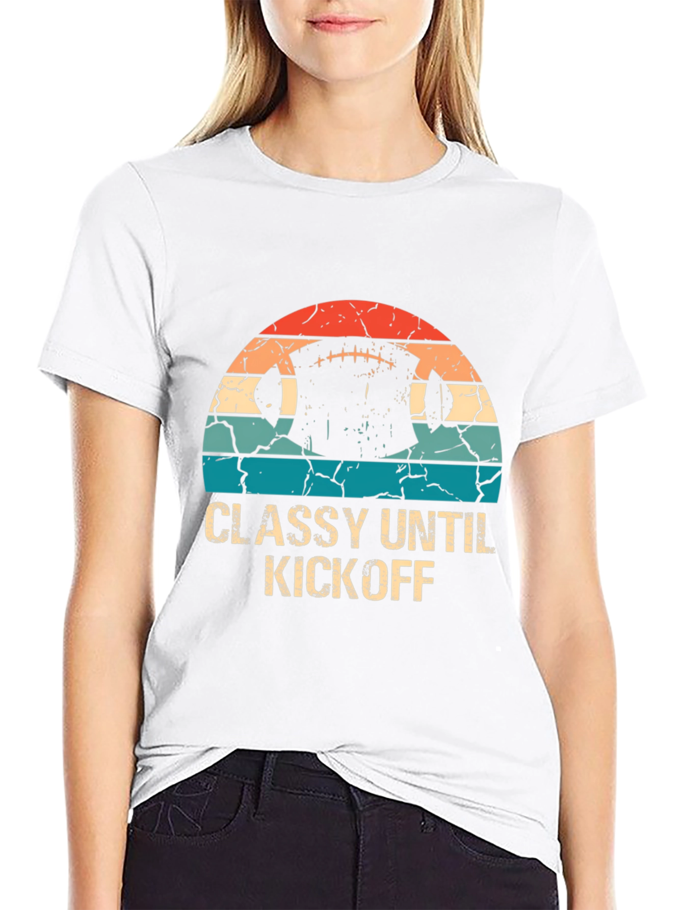 Classy Until Kickoff Graphic Tee
