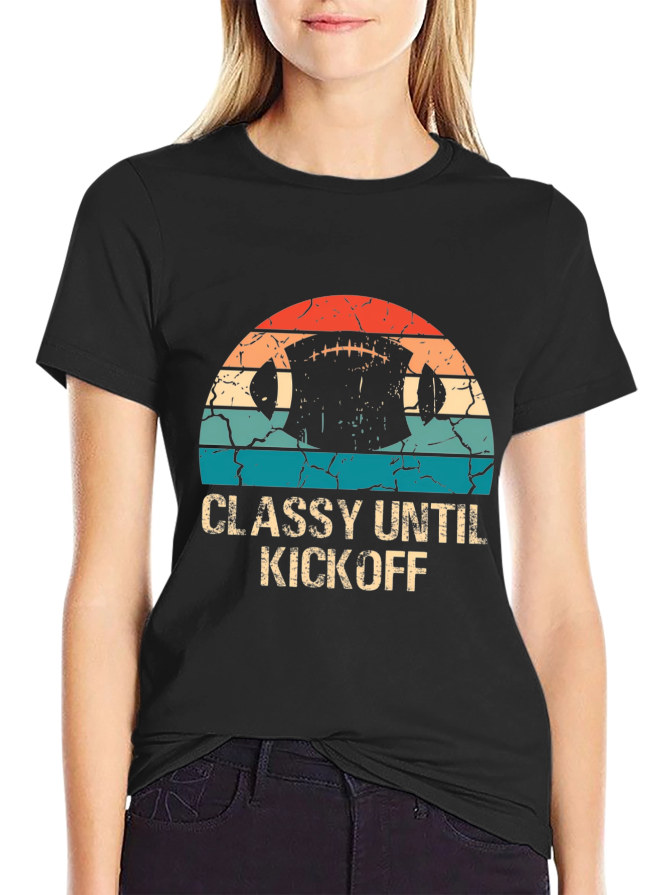 Classy Until Kickoff Graphic Tee
