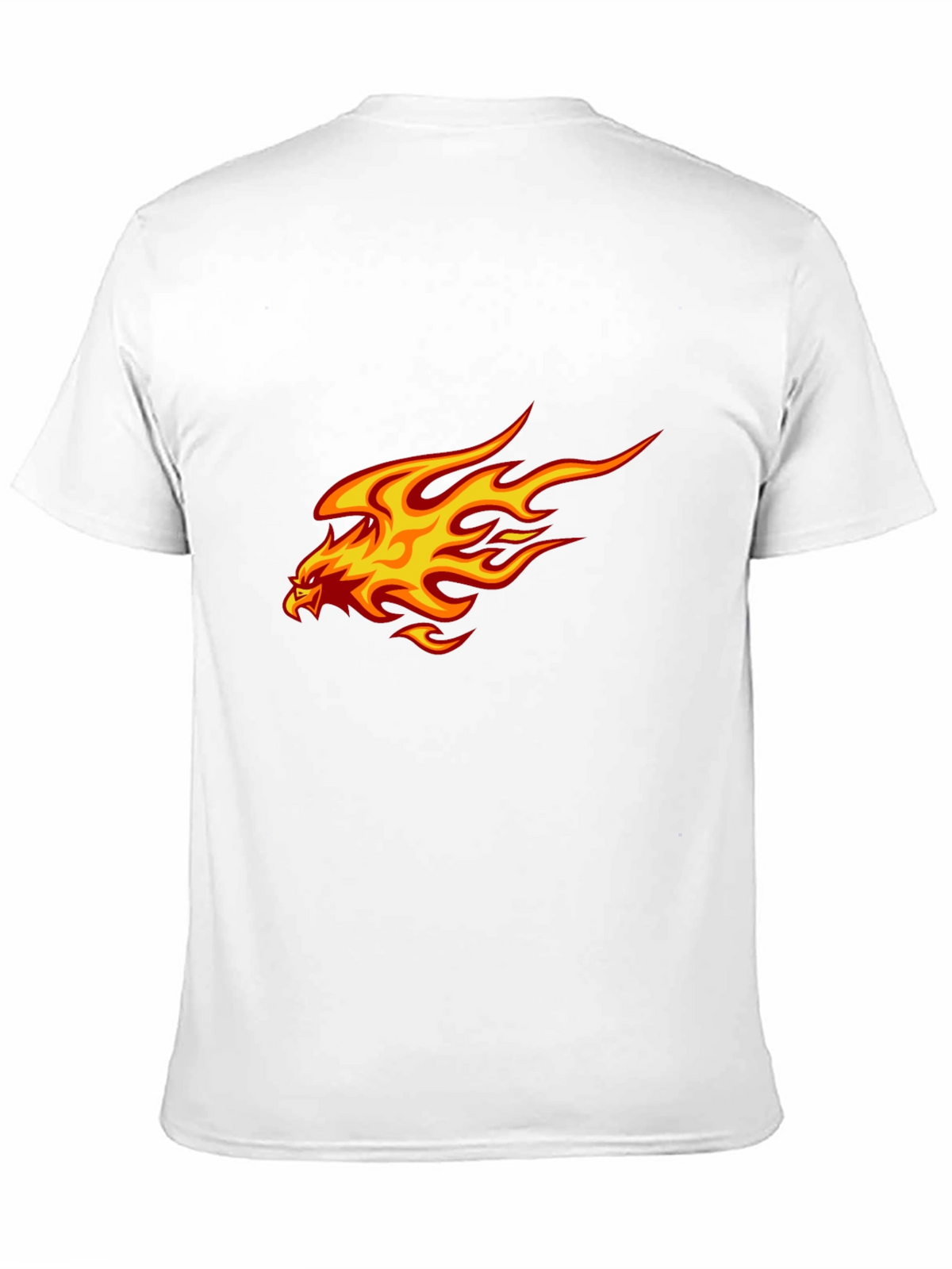 Fiery Eagle Graphic T-Shirt - Bold Black Tee