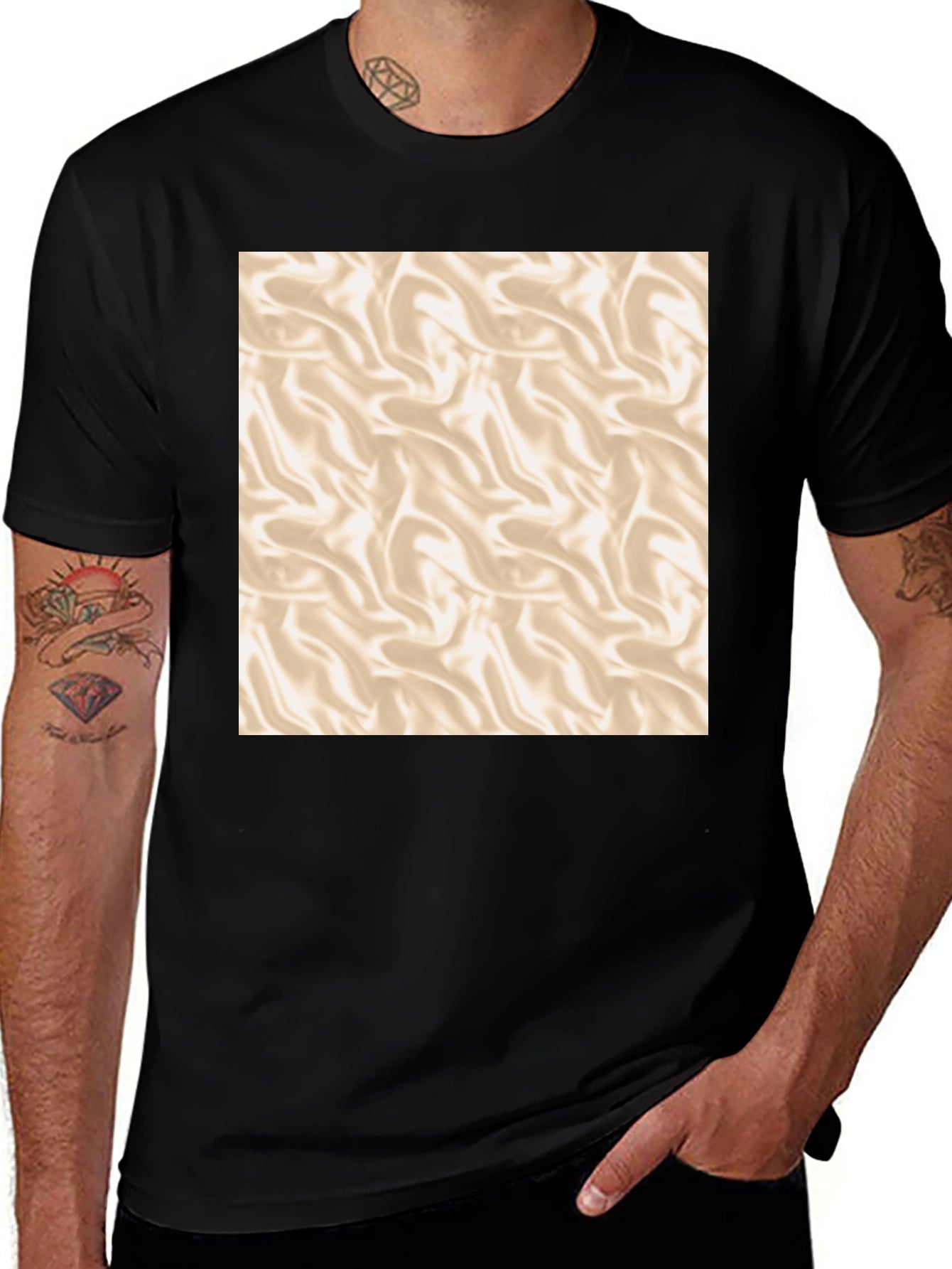 Swirl Pattern T-Shirt - Soft and Stylish