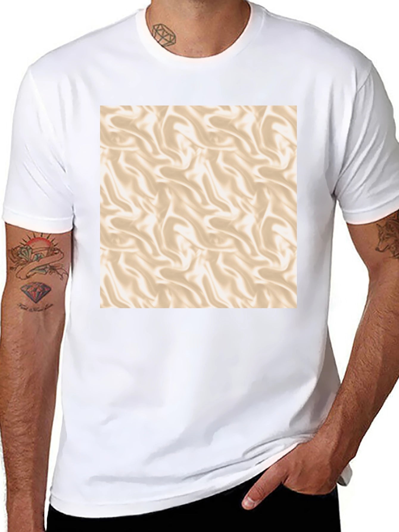 Swirl Pattern T-Shirt - Soft and Stylish