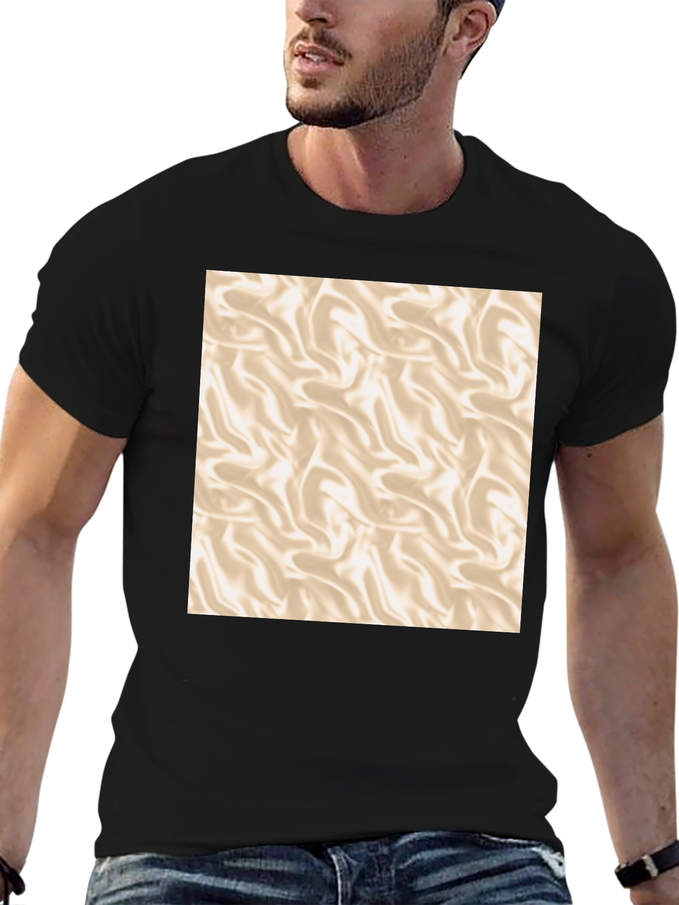Swirl Pattern T-Shirt - Soft and Stylish