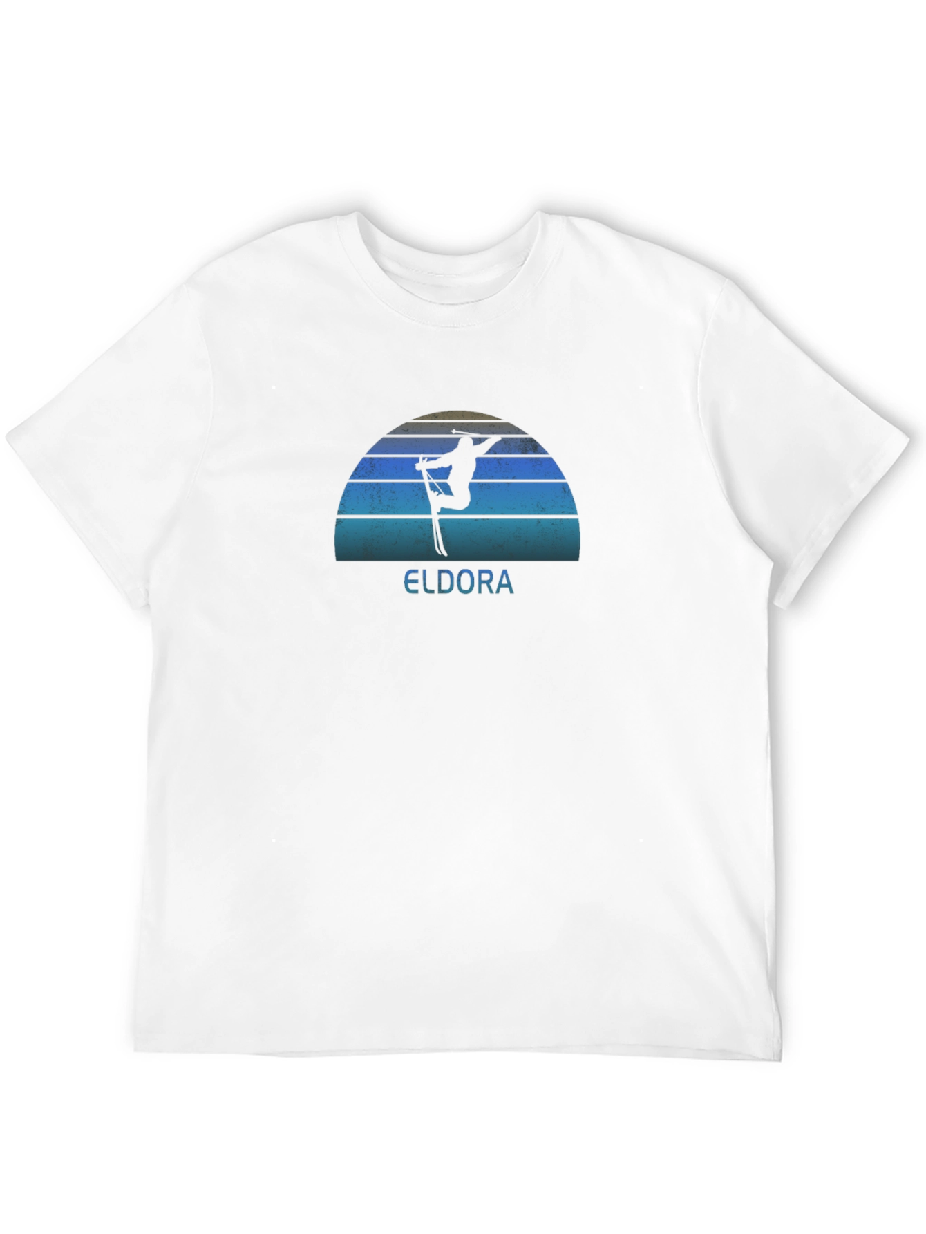 Eldora Retro Ski T-Shirt - Unisex Black Tee