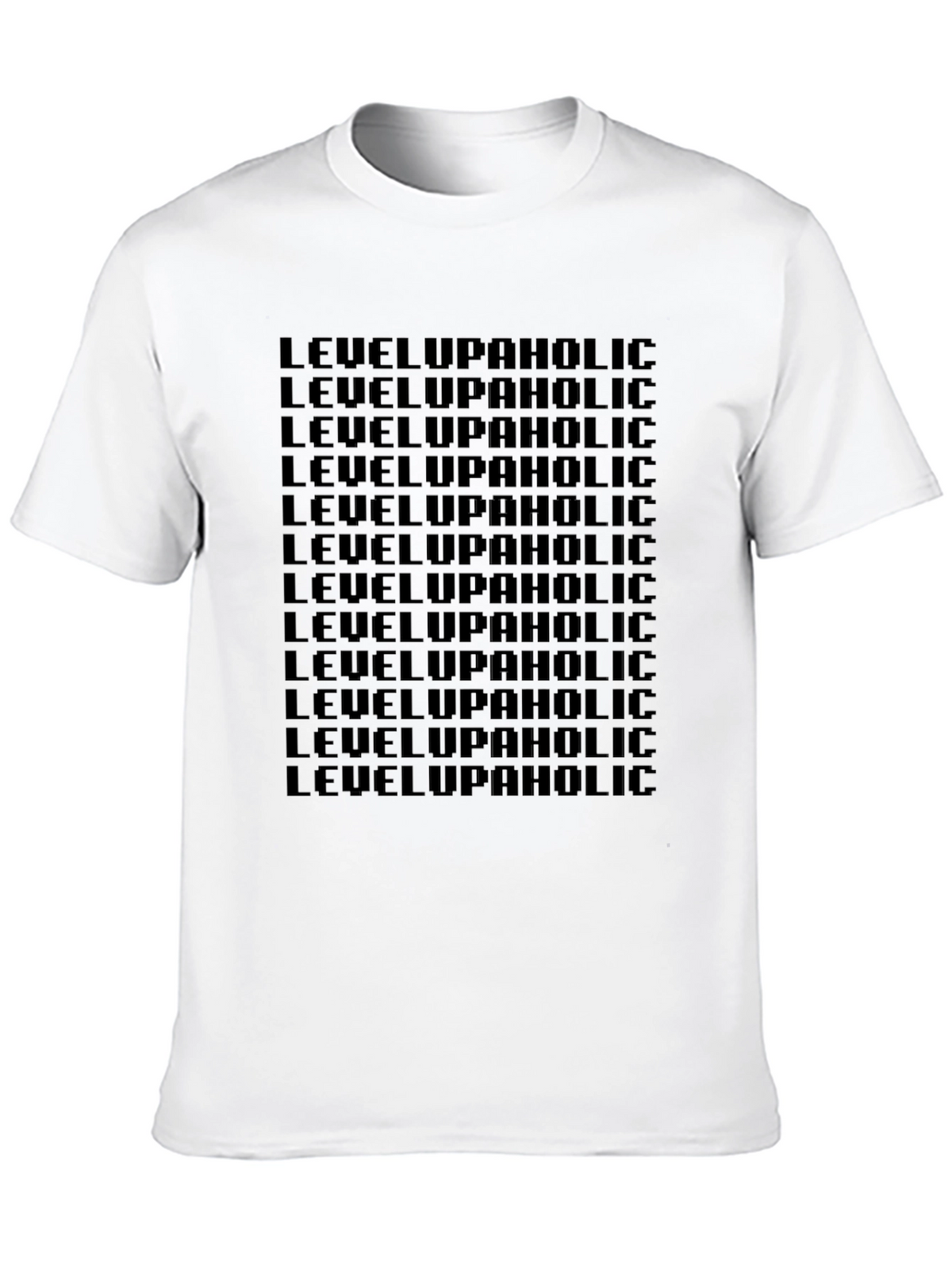 Level Upaholic Black Graphic Tee