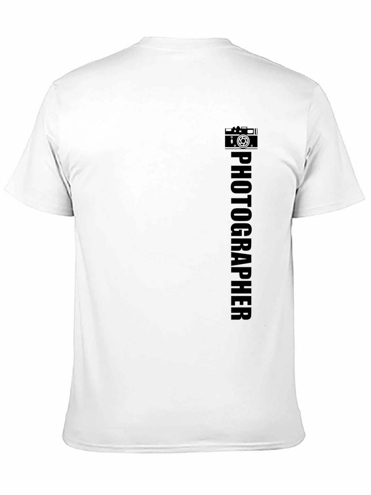 Photographer Graphic Tee - Black Cotton Casual Shirt