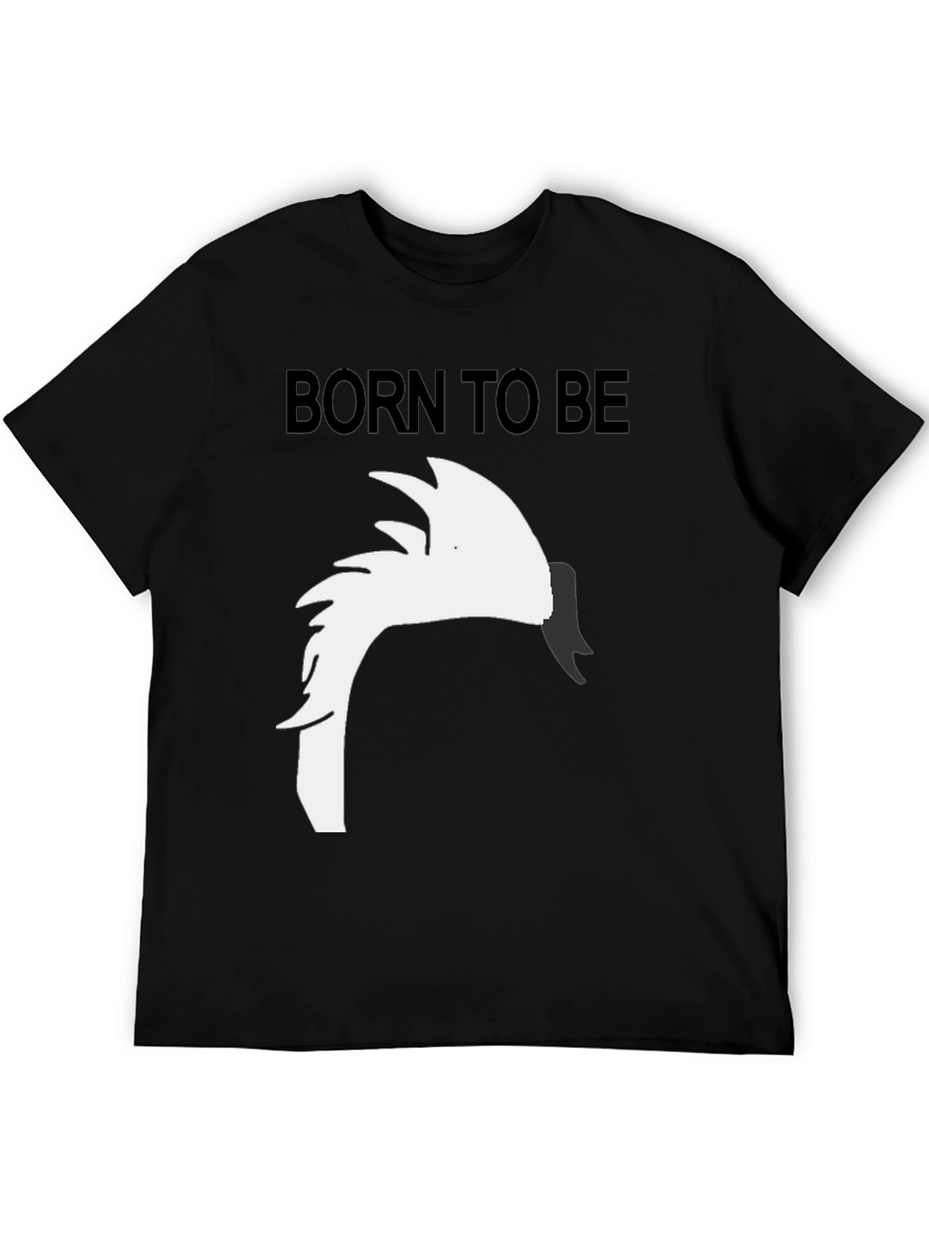 Born To Be Swan Black Graphic Tee