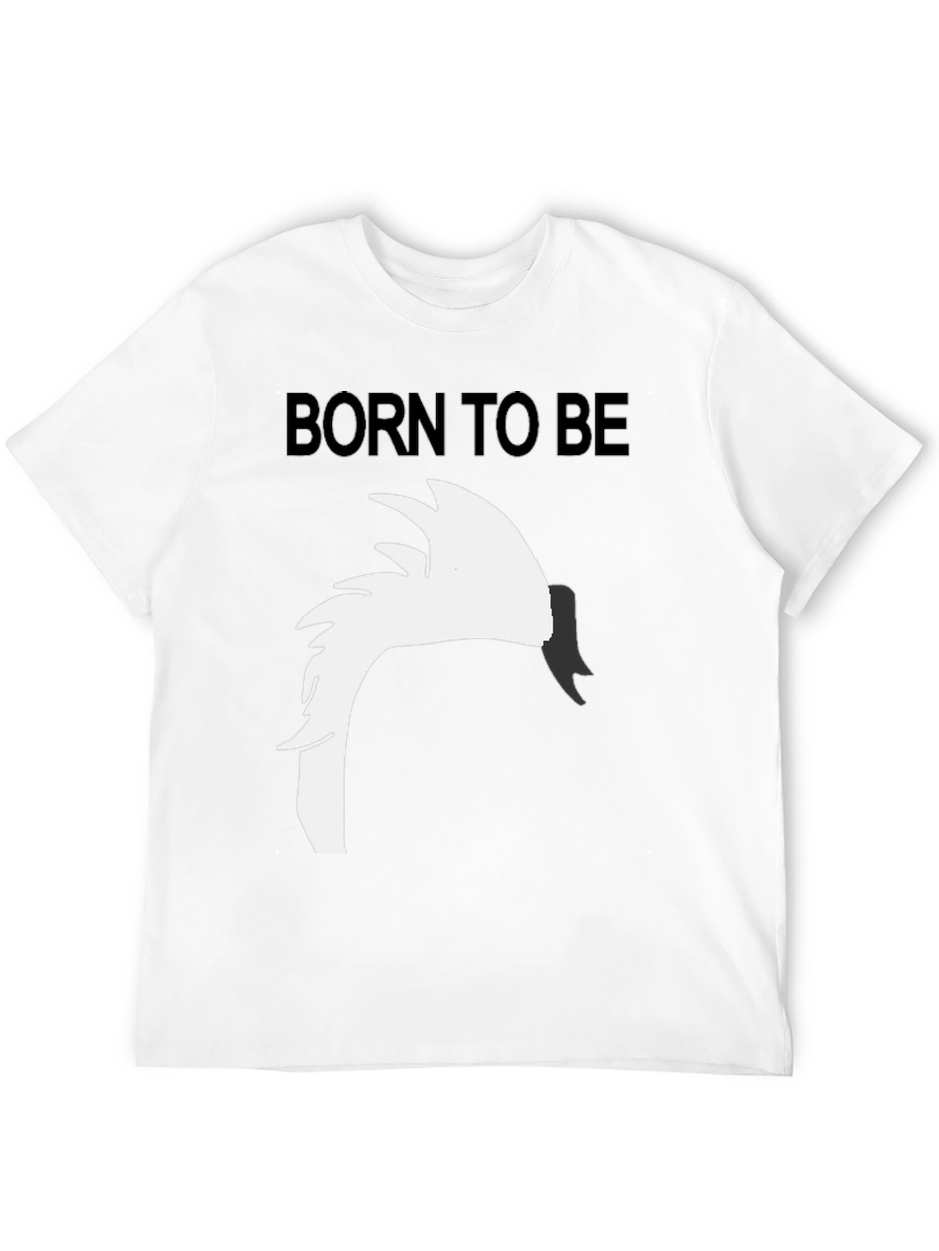 Born To Be Swan Black Graphic Tee