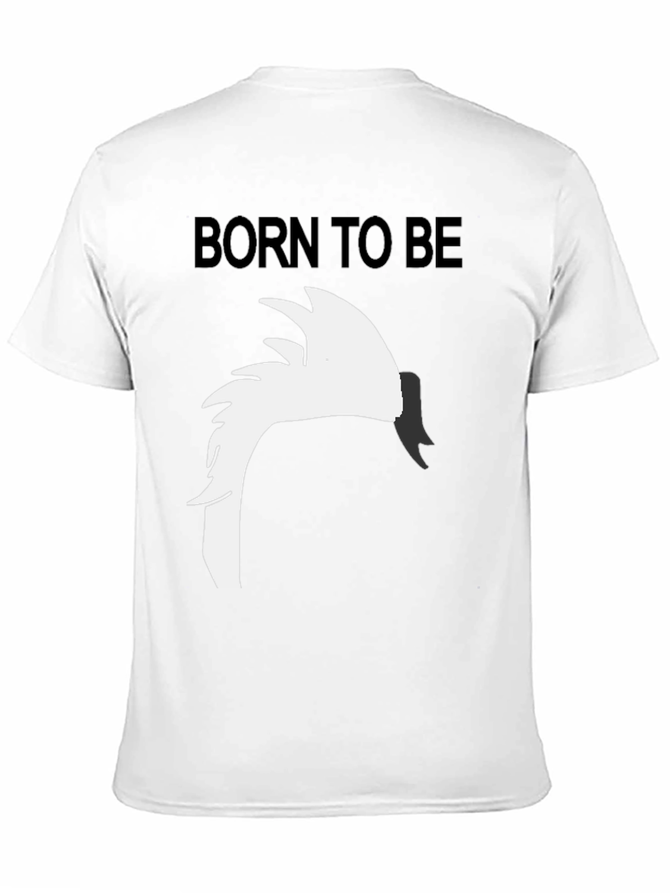 Born To Be Swan Black Graphic Tee
