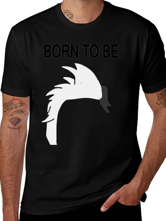 Born To Be Swan Black Graphic Tee