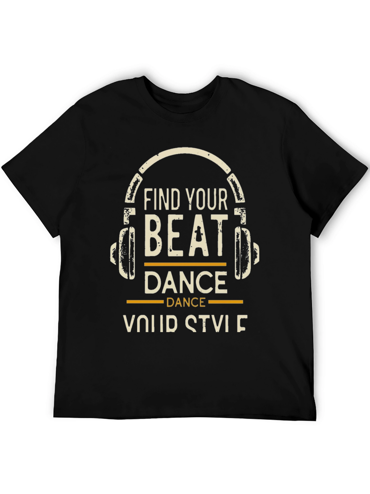 Find Your Beat Black Graphic Tee