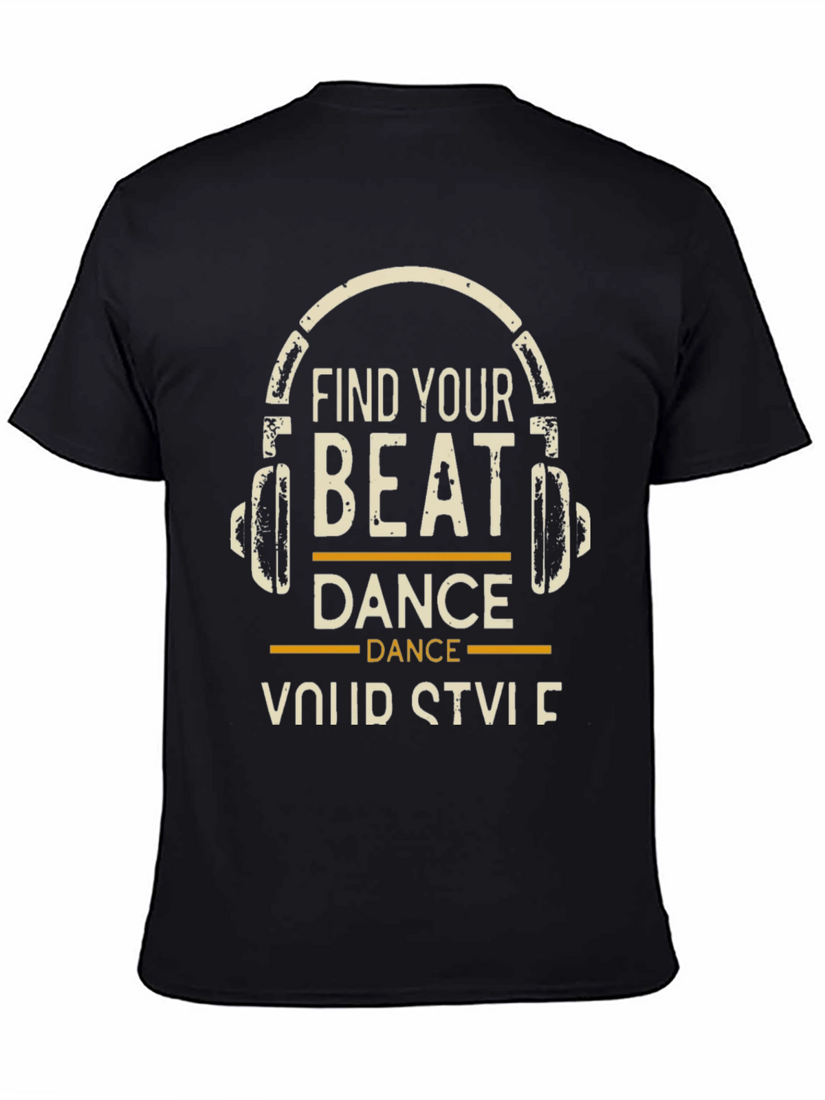 Find Your Beat Black Graphic Tee