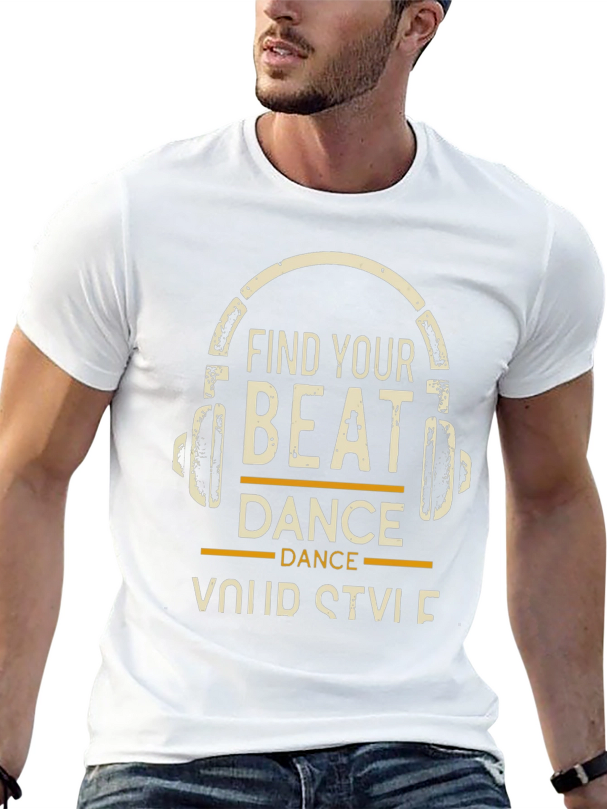 Find Your Beat Black Graphic Tee