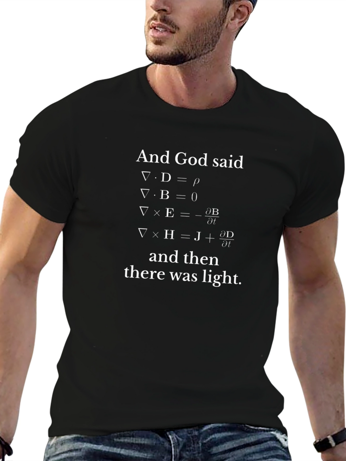 Maxwells Equations T-Shirt - And God Said