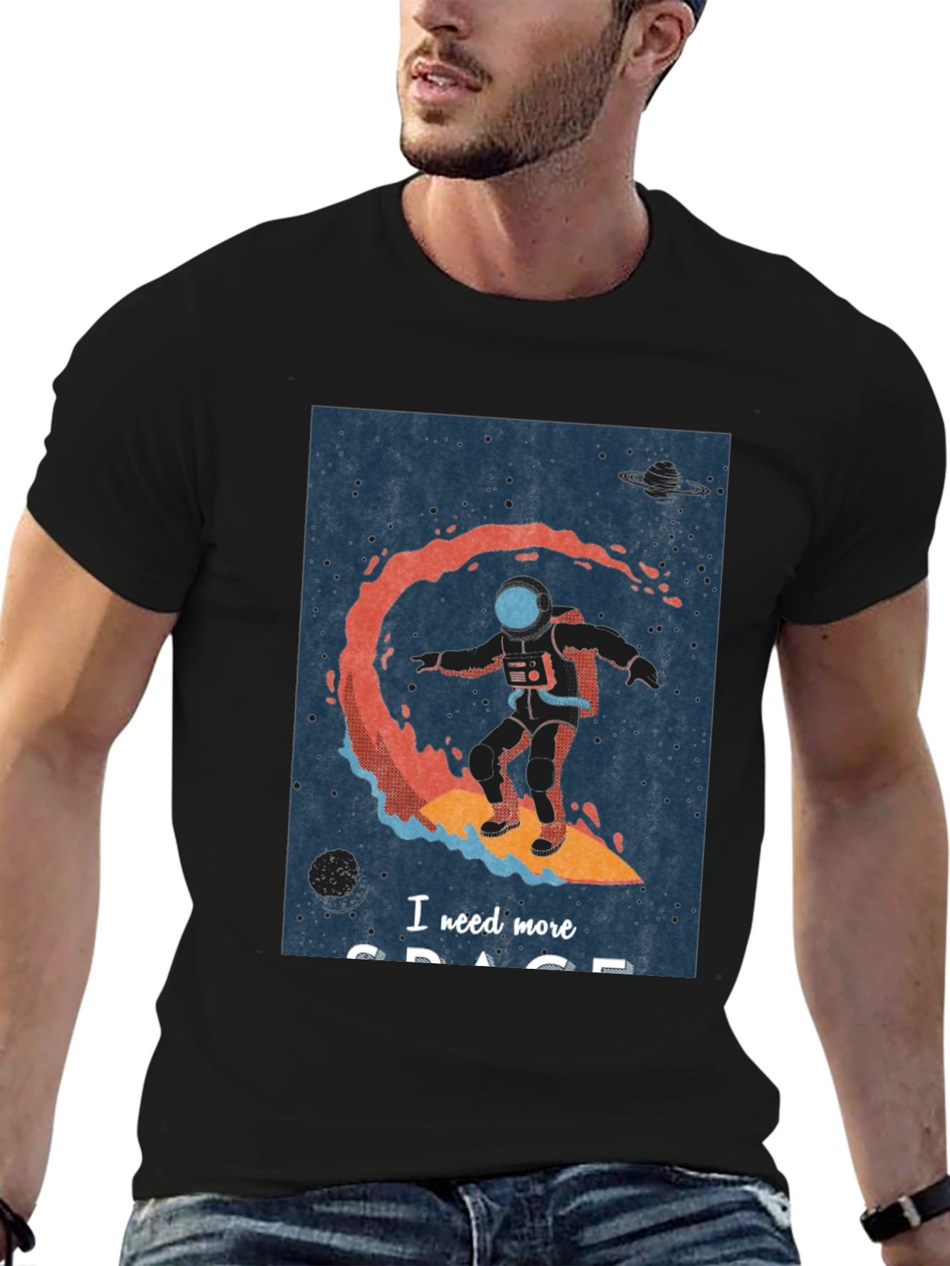 Space Surfing T-Shirt - I Need More Space