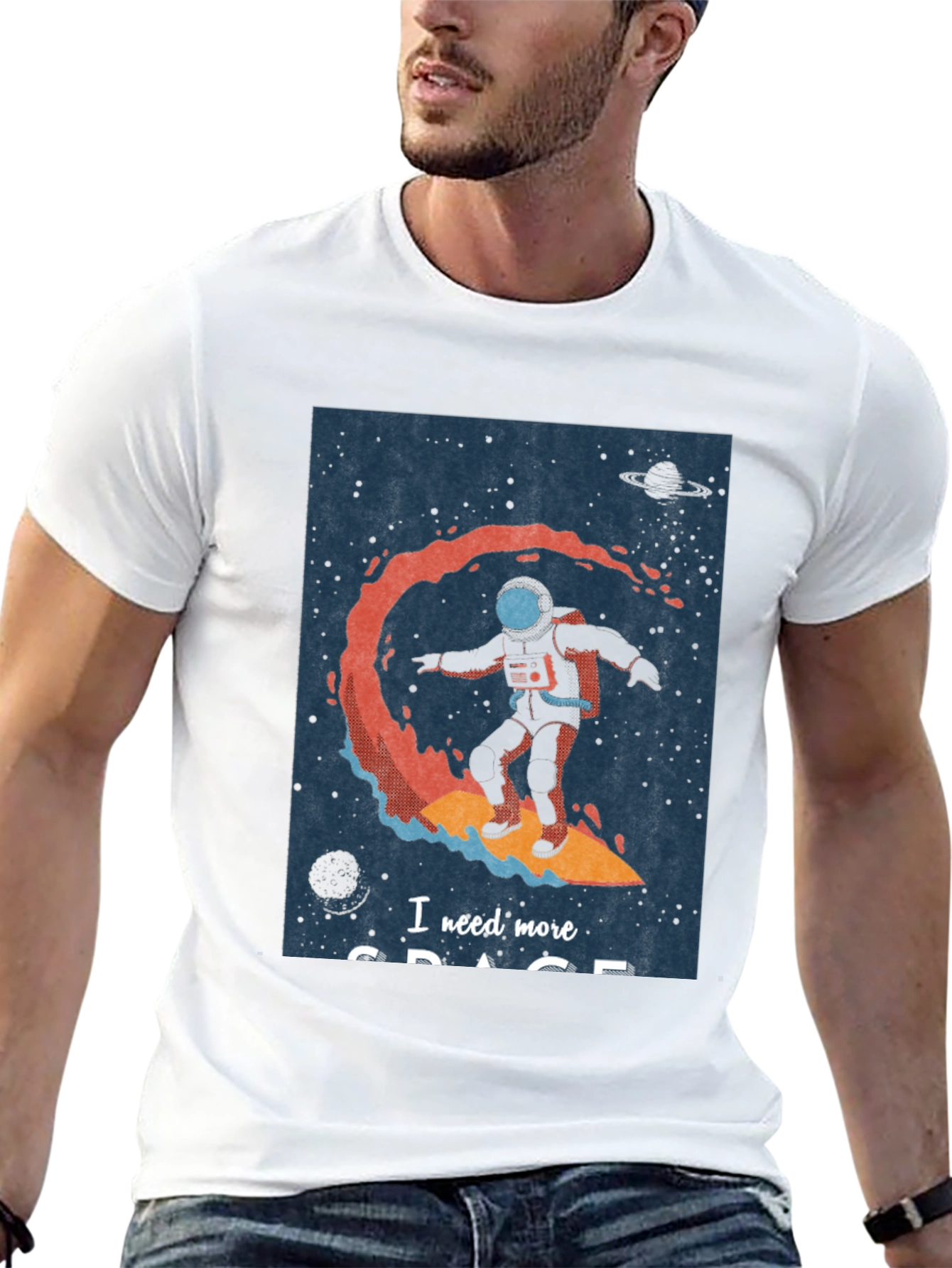 Space Surfing T-Shirt - I Need More Space