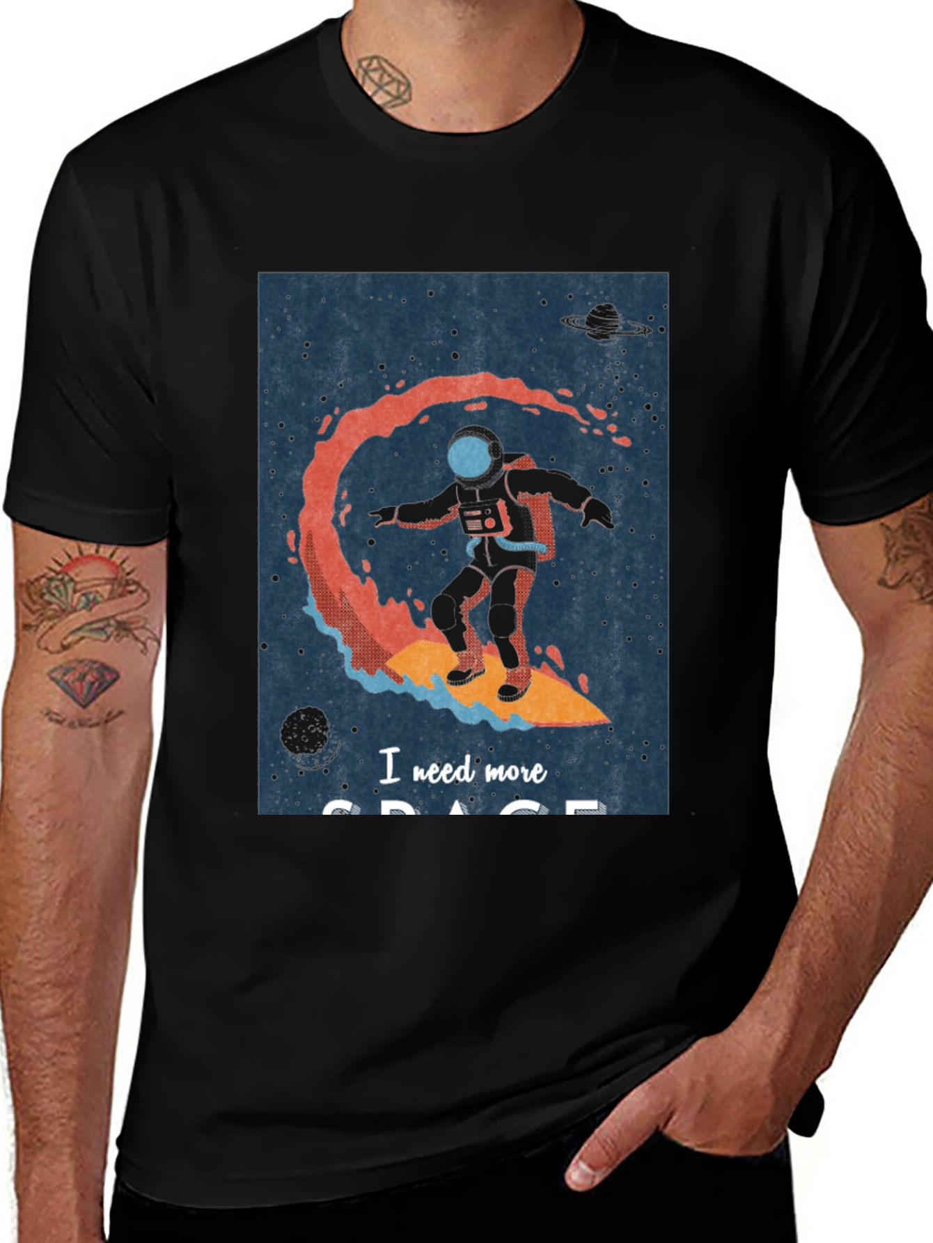 Space Surfing T-Shirt - I Need More Space